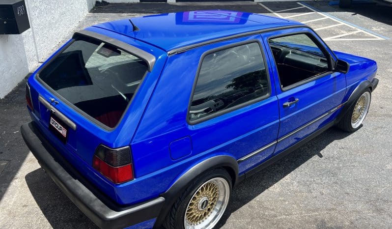 
 1988 MK2 GTI VR6 Big Turbo – Nogaro Blue – BBS RS – 500HP – Coilovers – COLD AC full									