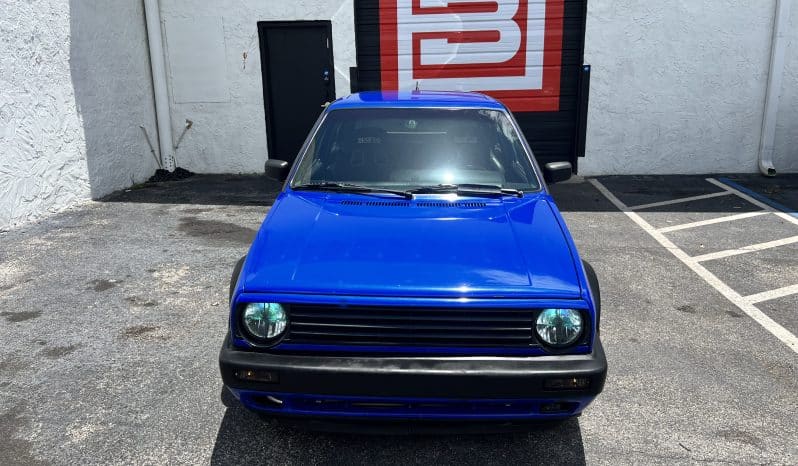 
 1988 MK2 GTI VR6 Big Turbo – Nogaro Blue – BBS RS – 500HP – Coilovers – COLD AC full									