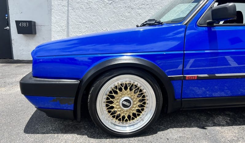 
 1988 MK2 GTI VR6 Big Turbo – Nogaro Blue – BBS RS – 500HP – Coilovers – COLD AC full									