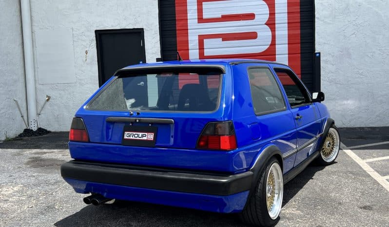 
 1988 MK2 GTI VR6 Big Turbo – Nogaro Blue – BBS RS – 500HP – Coilovers – COLD AC full									
