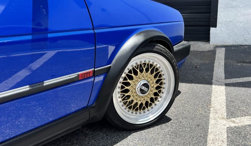 
 1988 MK2 GTI VR6 Big Turbo – Nogaro Blue – BBS RS – 500HP – Coilovers – COLD AC full									