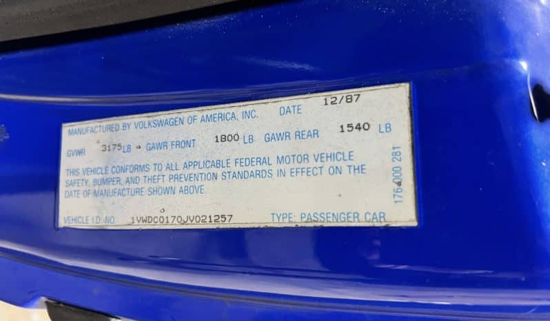 
 1988 MK2 GTI VR6 Big Turbo – Nogaro Blue – BBS RS – 500HP – Coilovers – COLD AC full									