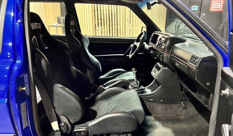 
 1988 MK2 GTI VR6 Big Turbo – Nogaro Blue – BBS RS – 500HP – Coilovers – COLD AC full									