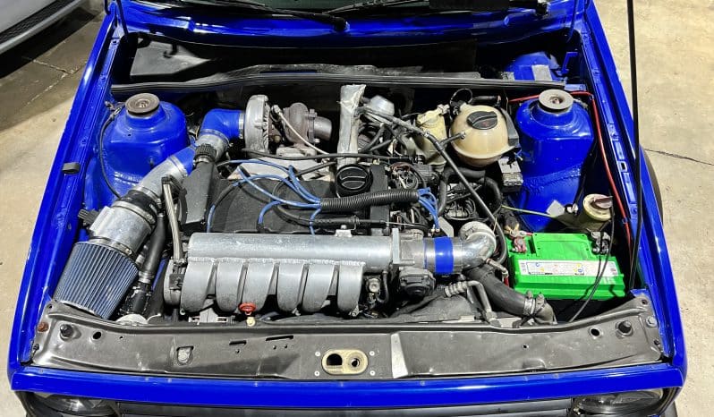 
 1988 MK2 GTI VR6 Big Turbo – Nogaro Blue – BBS RS – 500HP – Coilovers – COLD AC full									