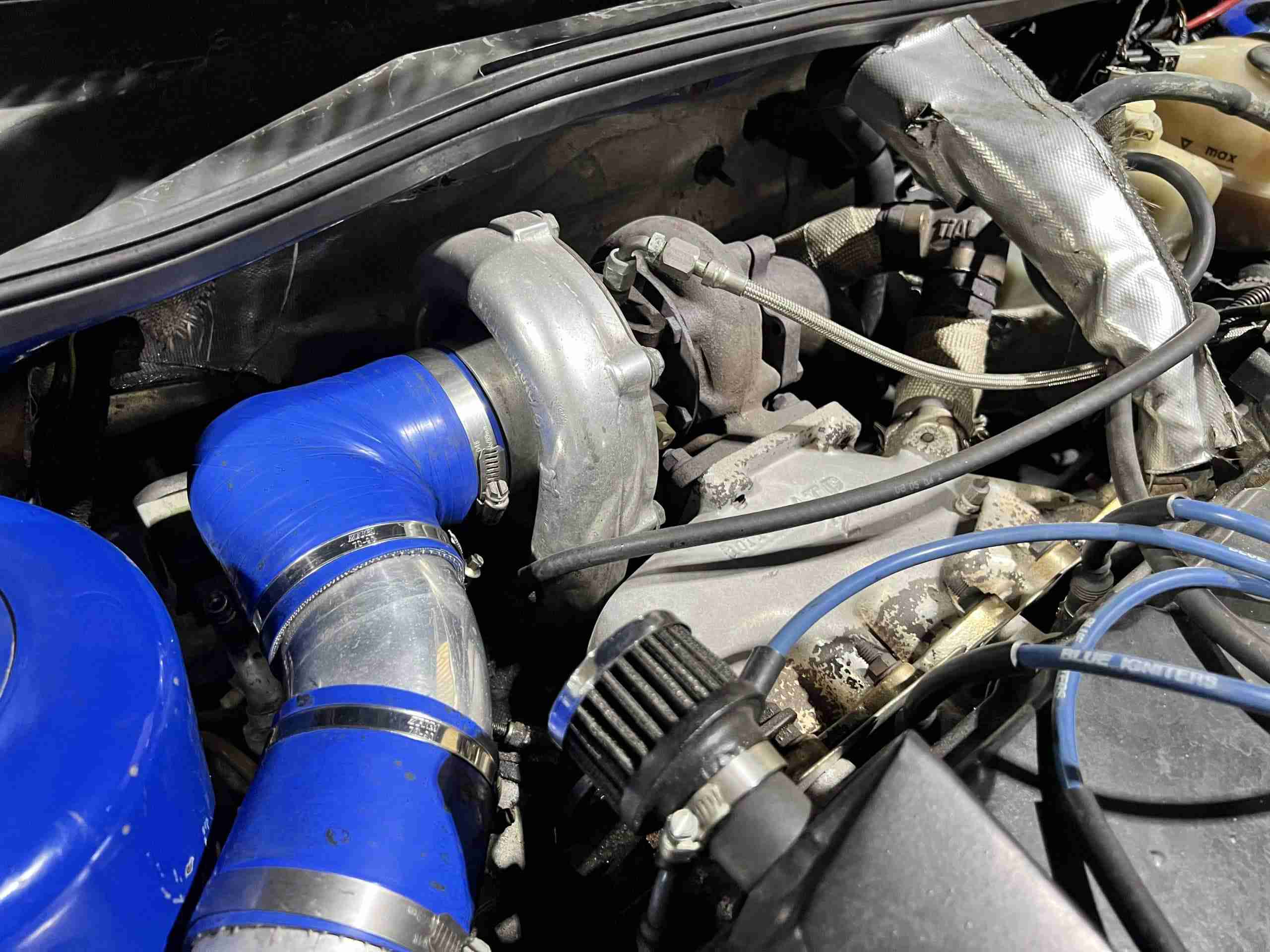 1988 MK2 GTI VR6 Big Turbo – Nogaro Blue – BBS RS – 500HP – Coilovers – COLD AC full