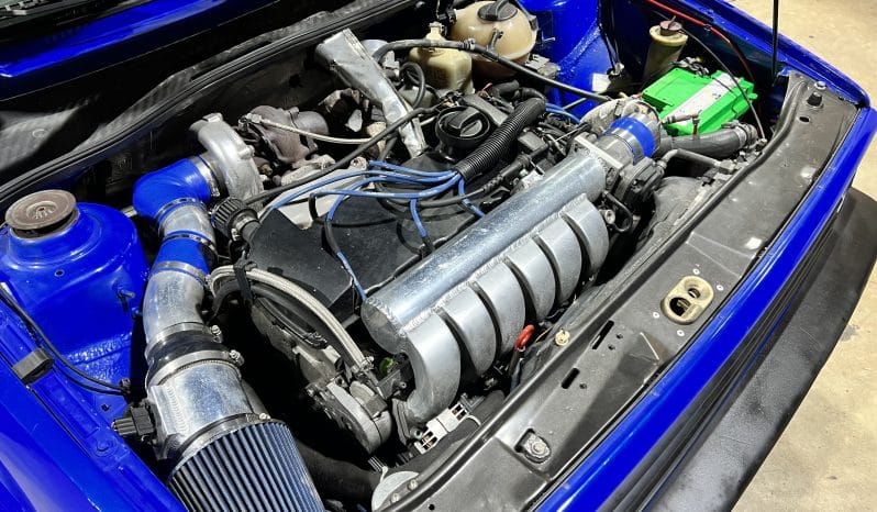 
 1988 MK2 GTI VR6 Big Turbo – Nogaro Blue – BBS RS – 500HP – Coilovers – COLD AC full									