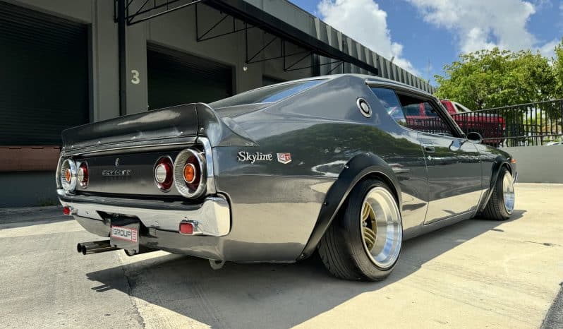
 1976 Nissan Skyline KGC110- 2000GTX- KENMERI – 3.0L- Mikuni Carbs- Z32 Brakes – Coilovers- AC full									