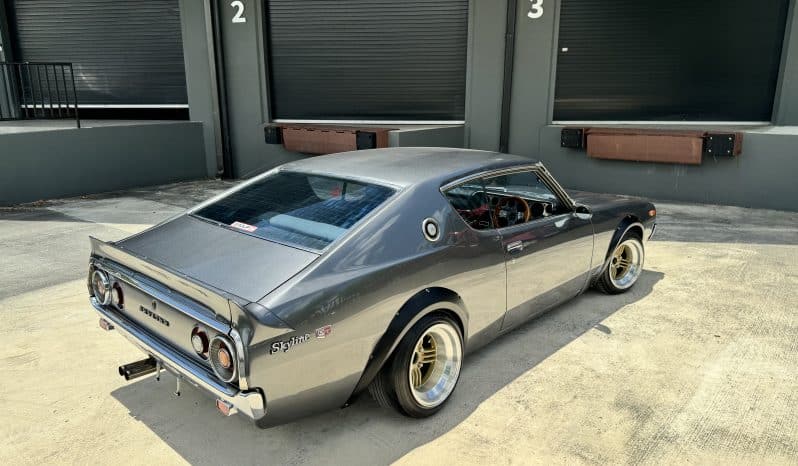 
 1976 Nissan Skyline KGC110- 2000GTX- KENMERI – 3.0L- Mikuni Carbs- Z32 Brakes – Coilovers- AC full									
