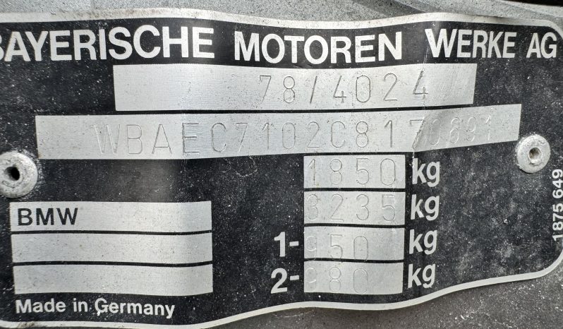 
 1982 BMW 635CSI Euro E24 M90 Motor – Dog Leg Manual – 265HP – Enthusiast Owned and Upgraded full									