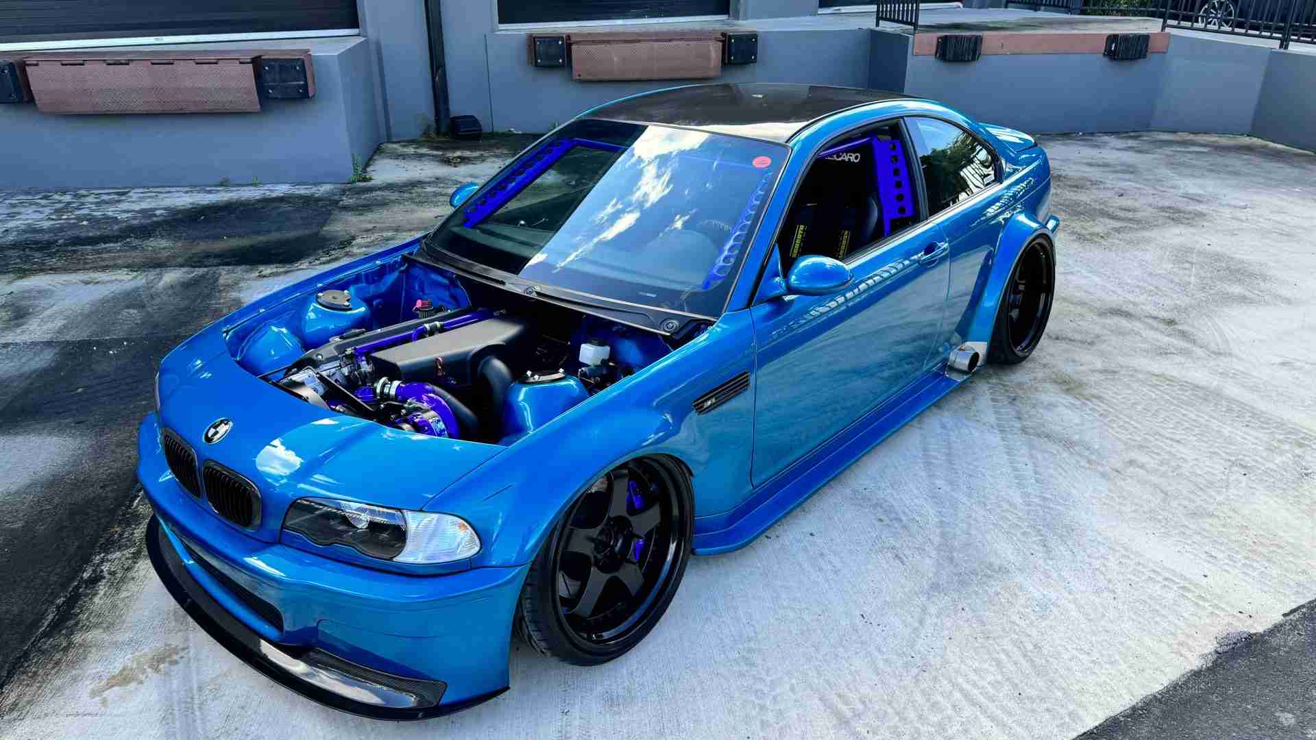 2002 BMW M3 E46 Show Car 500HP Custom Widebody Supercharged VF  STOPTECH BBK  6 Speed Manual full