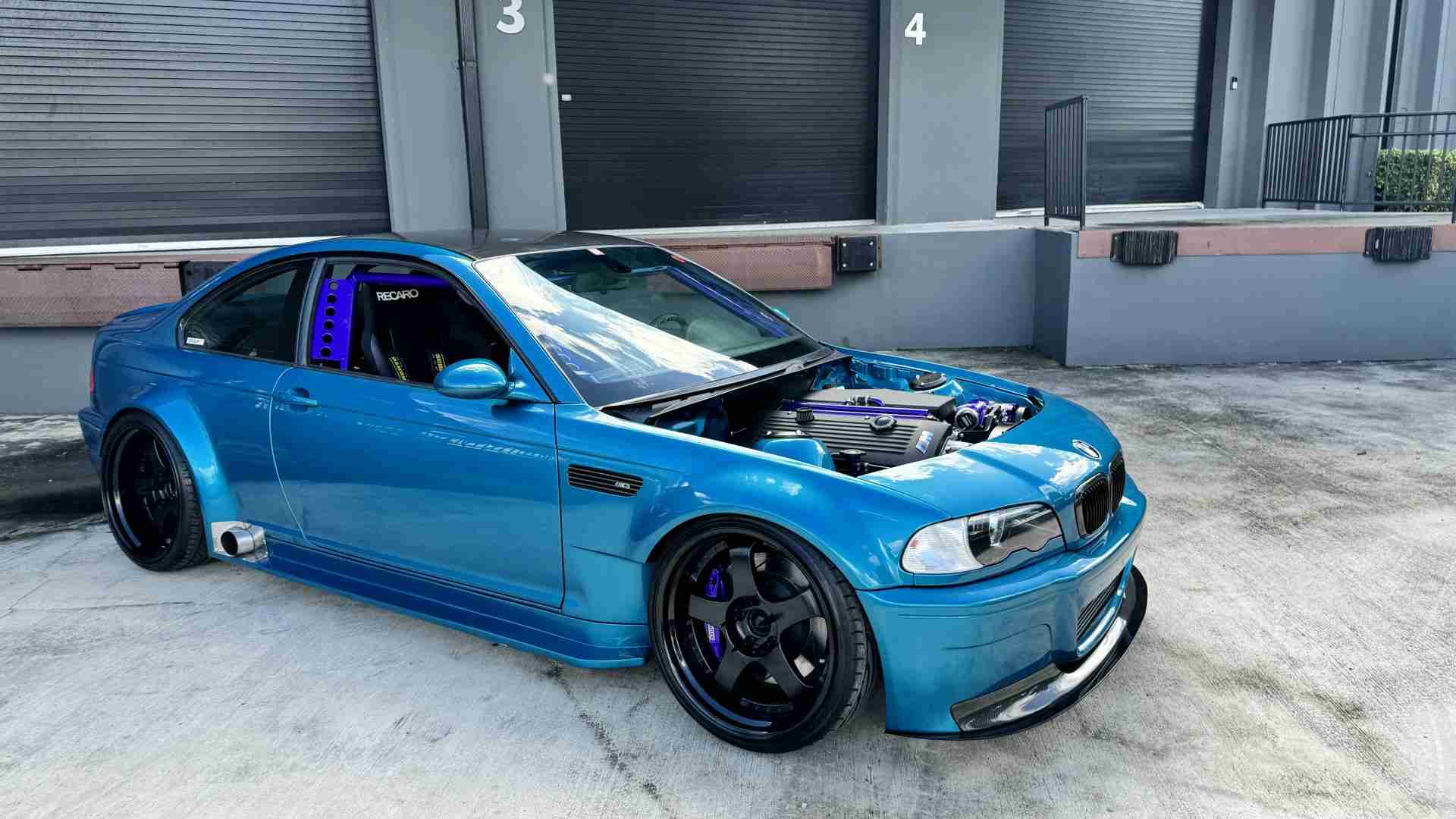 2002 BMW M3 E46 Show Car 500HP Custom Widebody Supercharged VF  STOPTECH BBK  6 Speed Manual full