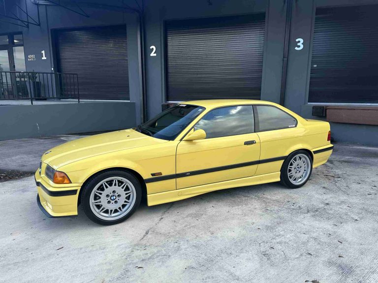1994 BMW M3 – Euro Spec E36 – Original Dakar Yellow – 286hp – M Rain Interior – Slicktop