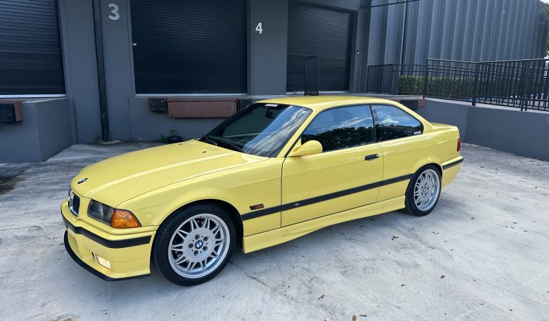 
 1994 BMW M3 – Euro Spec E36 – Original Dakar Yellow – 286hp – M Rain Interior – Slicktop full									