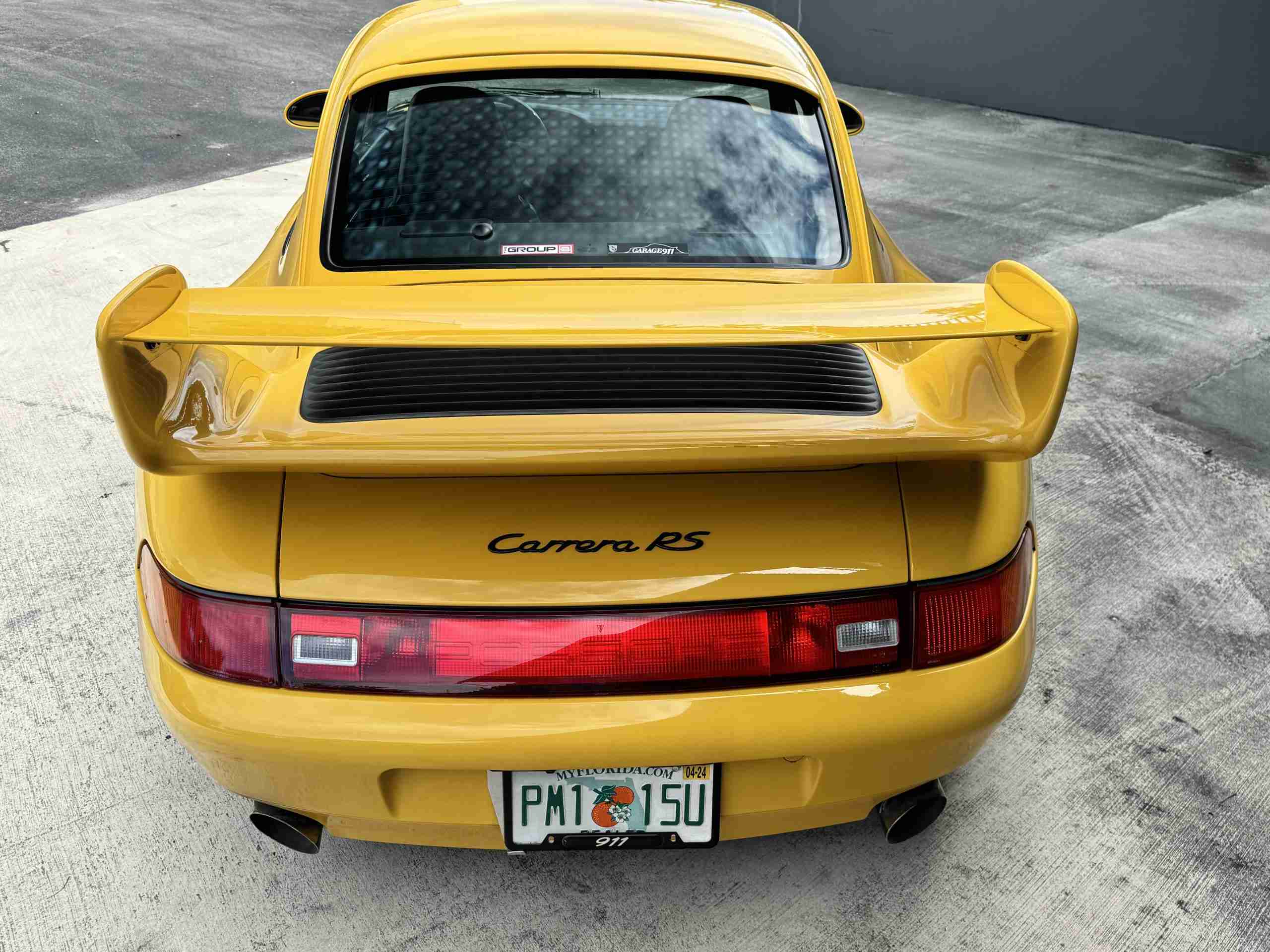 1996 Porsche 911 993 Carrera RS Clubsport Trubute SPEED YELLOW- 41K Miles – 6 Speed Manual – Porsche Exclusive Carbon- No Sunroof full