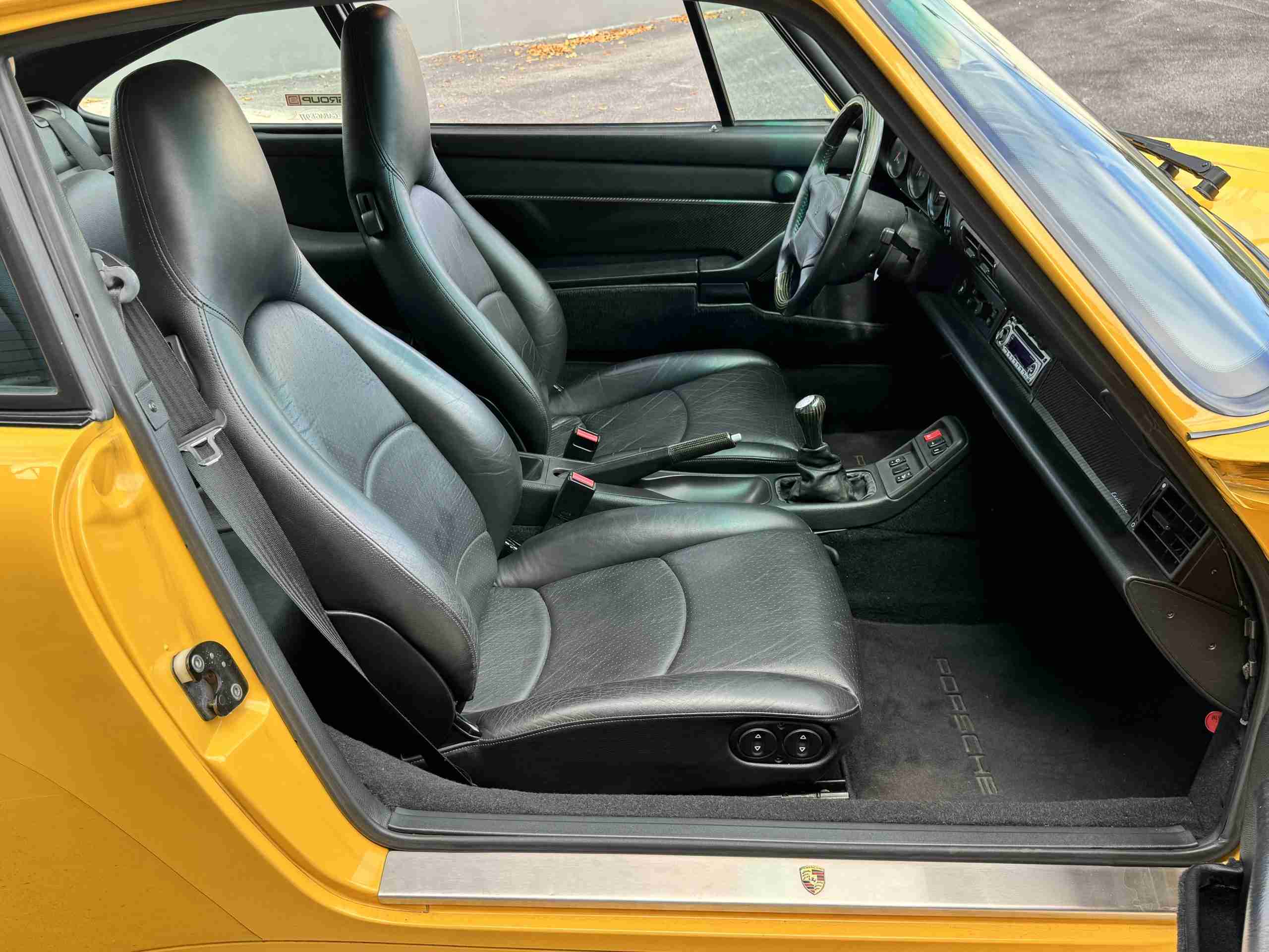 1996 Porsche 911 993 Carrera RS Clubsport Trubute SPEED YELLOW- 41K Miles – 6 Speed Manual – Porsche Exclusive Carbon- No Sunroof full