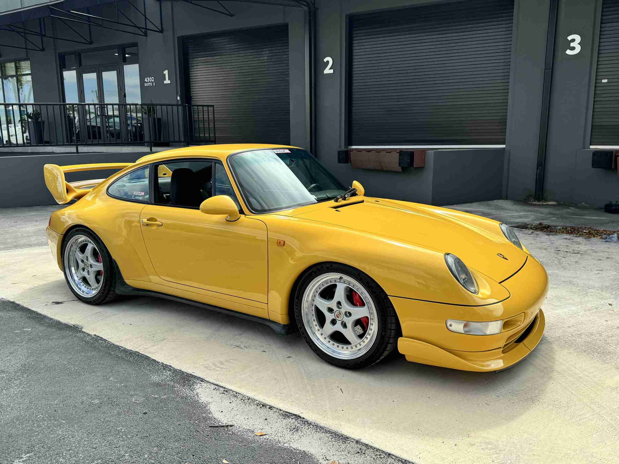 1996 Porsche 911 993 Carrera RS Clubsport Trubute SPEED YELLOW- 41K Miles – 6 Speed Manual – Porsche Exclusive Carbon- No Sunroof full