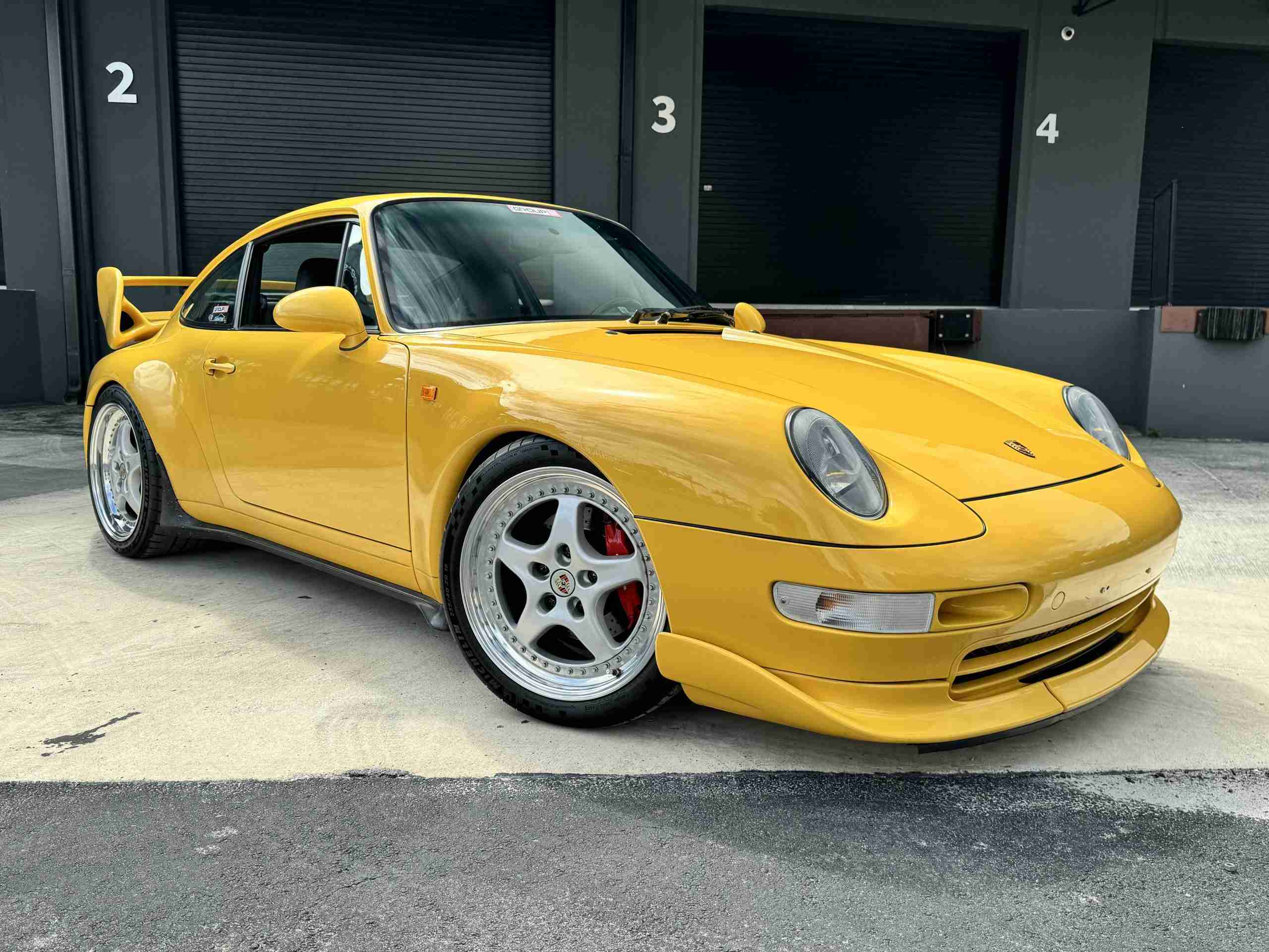 1996 Porsche 911 993 Carrera RS Clubsport Trubute SPEED YELLOW- 41K Miles – 6 Speed Manual – Porsche Exclusive Carbon- No Sunroof full