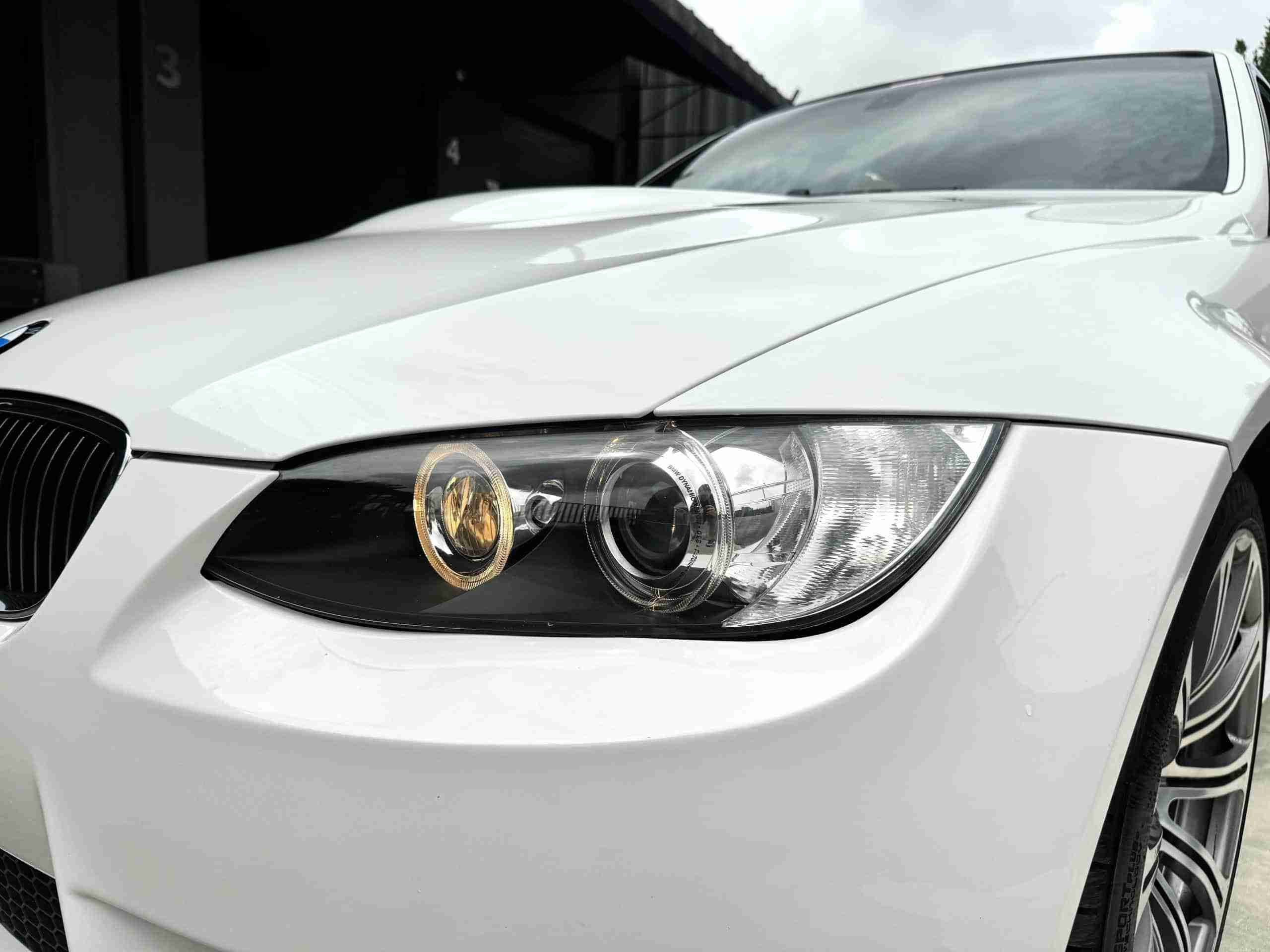 2008 BMW M3 E90 Single Hump Slicktop 74k Miles – 6 Speed Manual – LCI upgrades – Alpine White – Fox Red full