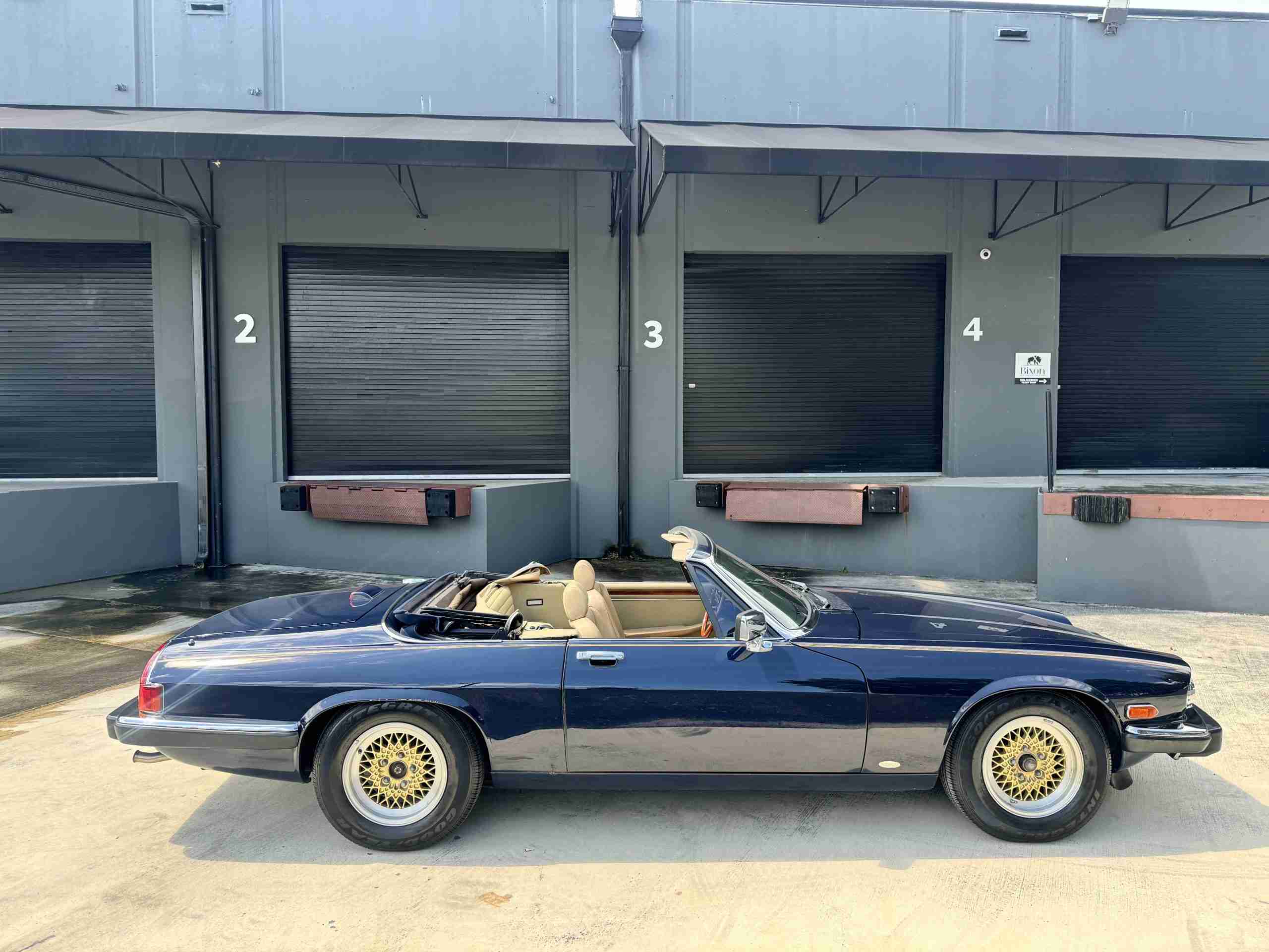 1988 Jaguar XJS V12 Convertible Same Owner Since 1992 – 35k Original miles – 15 inch BBS mesh wheels – Blue Top full