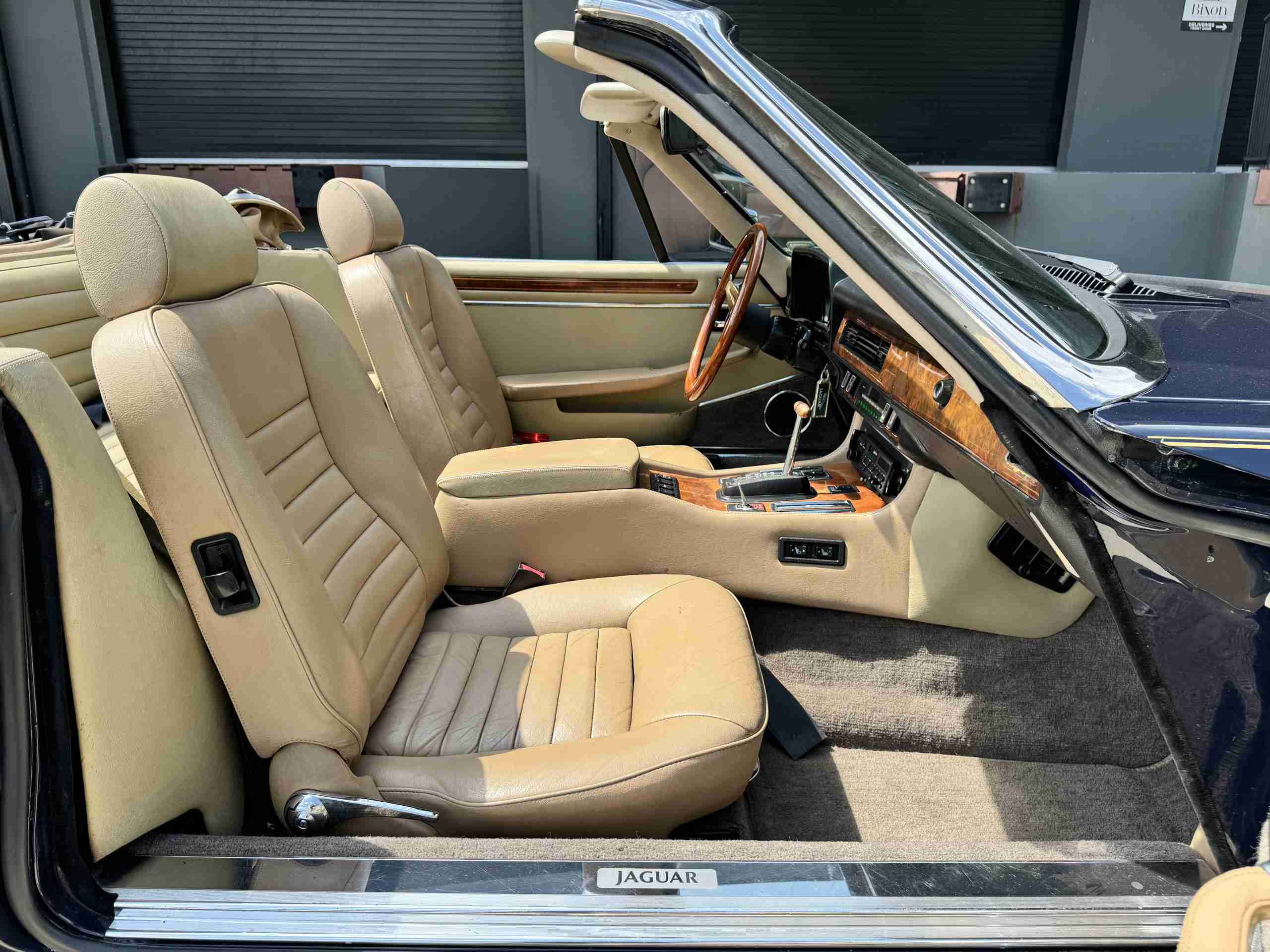 1988 Jaguar XJS V12 Convertible Same Owner Since 1992 – 35k Original miles – 15 inch BBS mesh wheels – Blue Top full