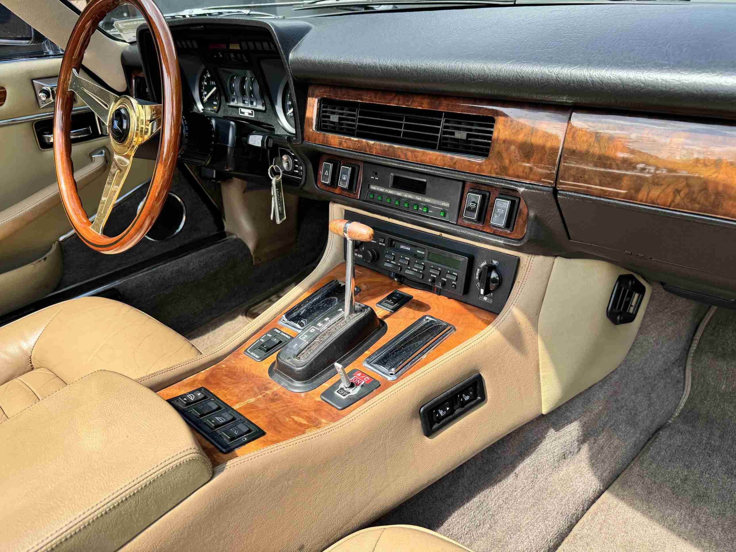 1988 Jaguar XJS V12 Convertible Same Owner Since 1992 – 35k Original miles – 15 inch BBS mesh wheels – Blue Top full