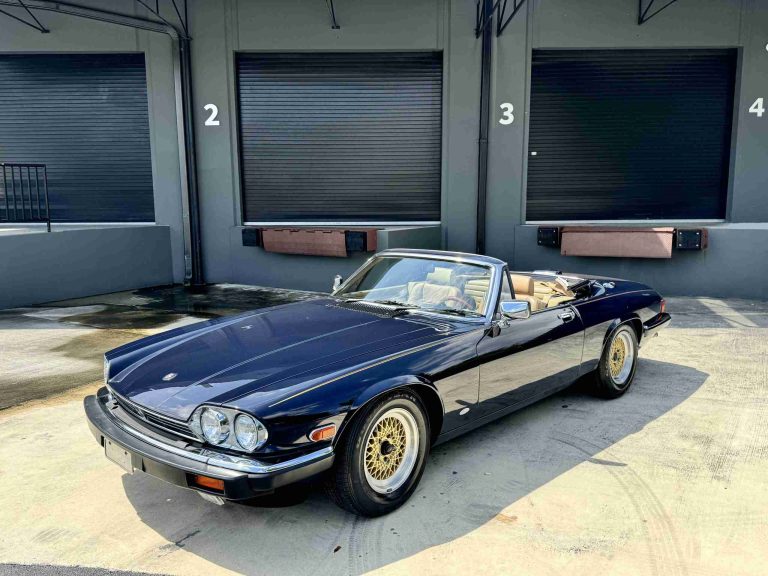 1988 Jaguar XJS V12 Convertible Same Owner Since 1992 – 35k Original miles – 15 inch BBS mesh wheels – Blue Top