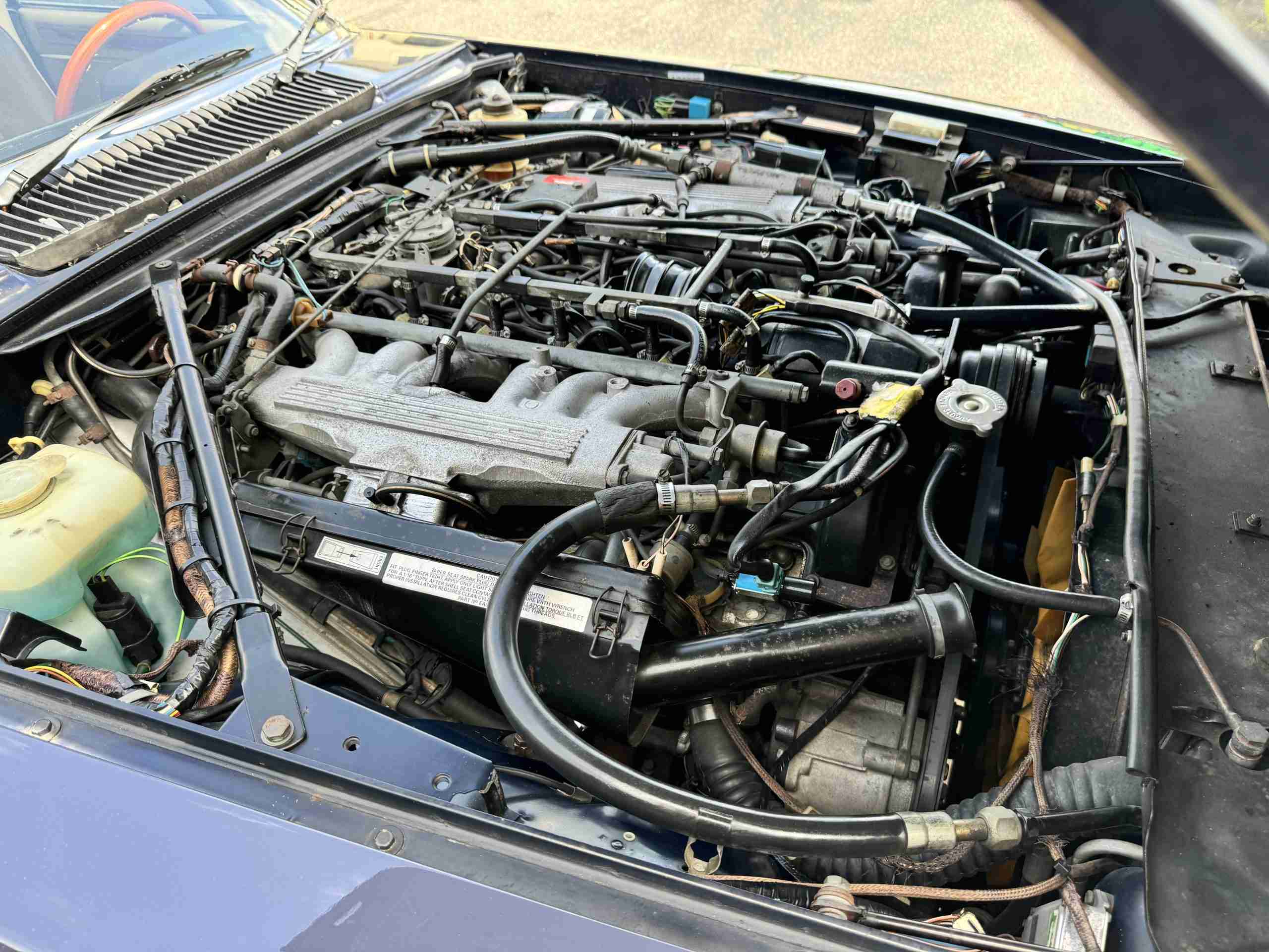 1988 Jaguar XJS V12 Convertible Same Owner Since 1992 – 35k Original miles – 15 inch BBS mesh wheels – Blue Top full