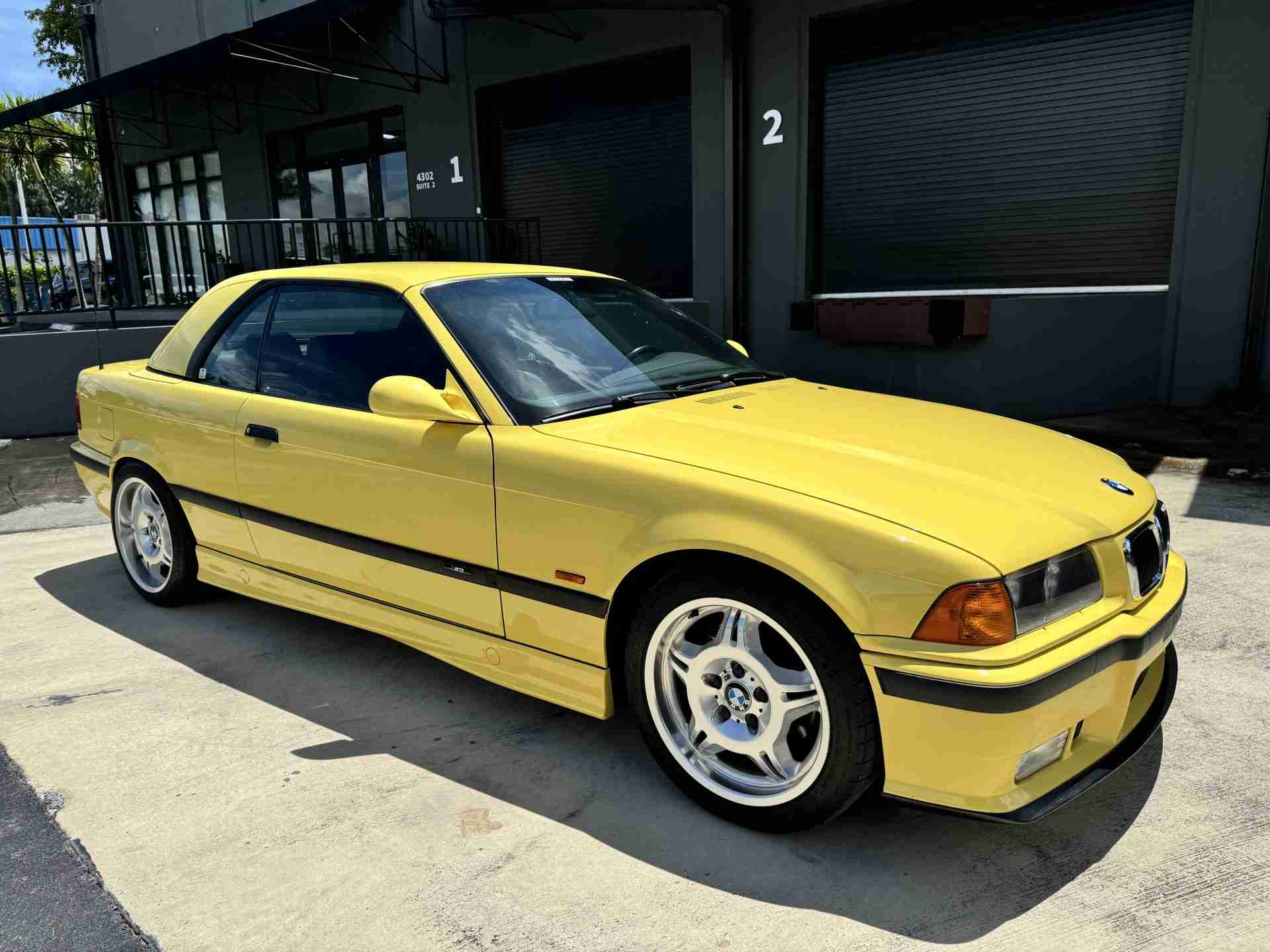 1999 BMW M3 E36 Convertible Rare Dakar Yellow – Only 62K Miles – OEM HARDTOP – 4 Keys – Documented Service full