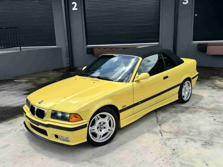 1999 BMW M3 E36 Convertible Rare Dakar Yellow – Only 62K Miles – OEM HARDTOP – 4 Keys – Documented Service