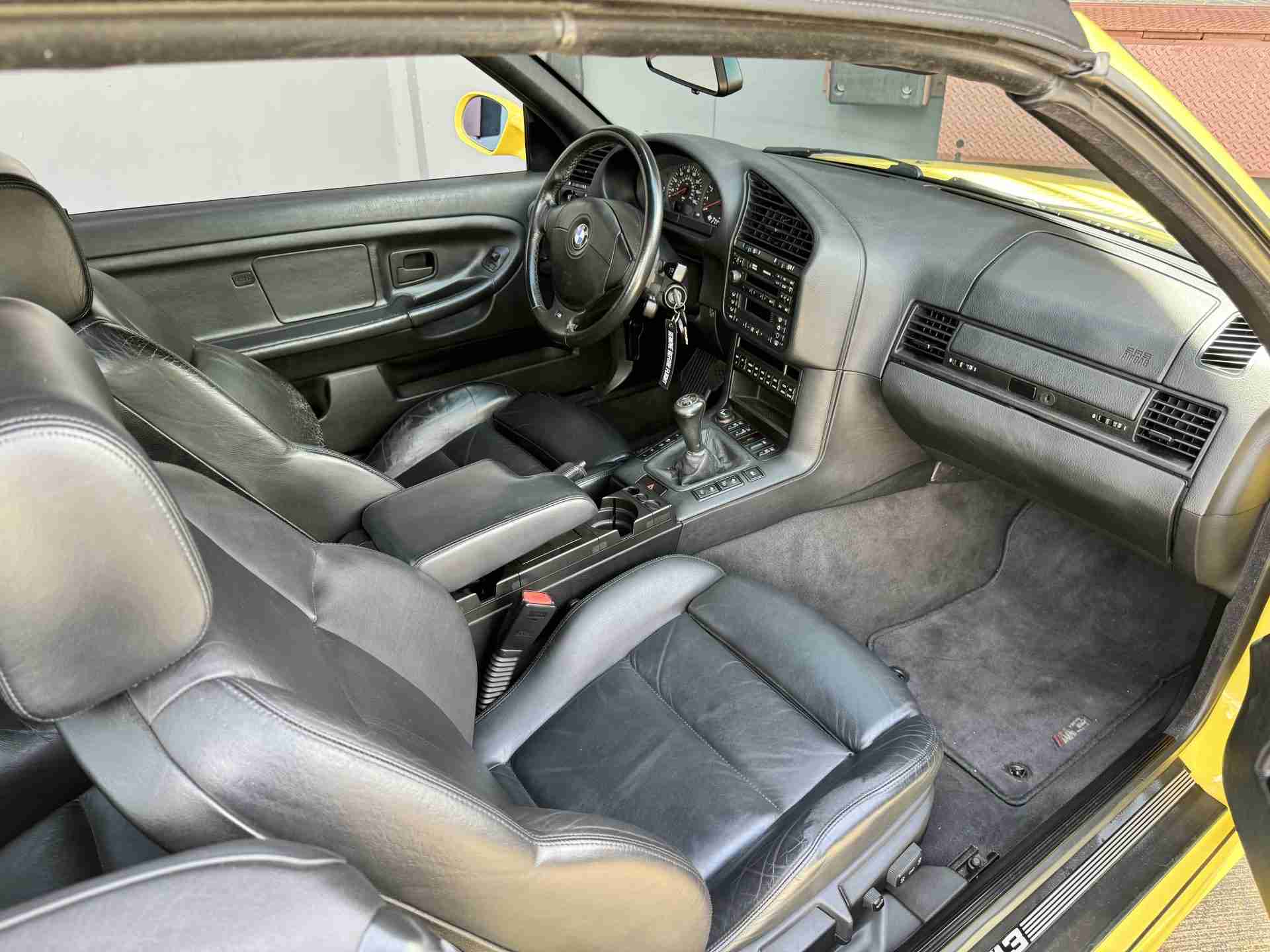 1999 BMW M3 E36 Convertible Rare Dakar Yellow – Only 62K Miles – OEM HARDTOP – 4 Keys – Documented Service full