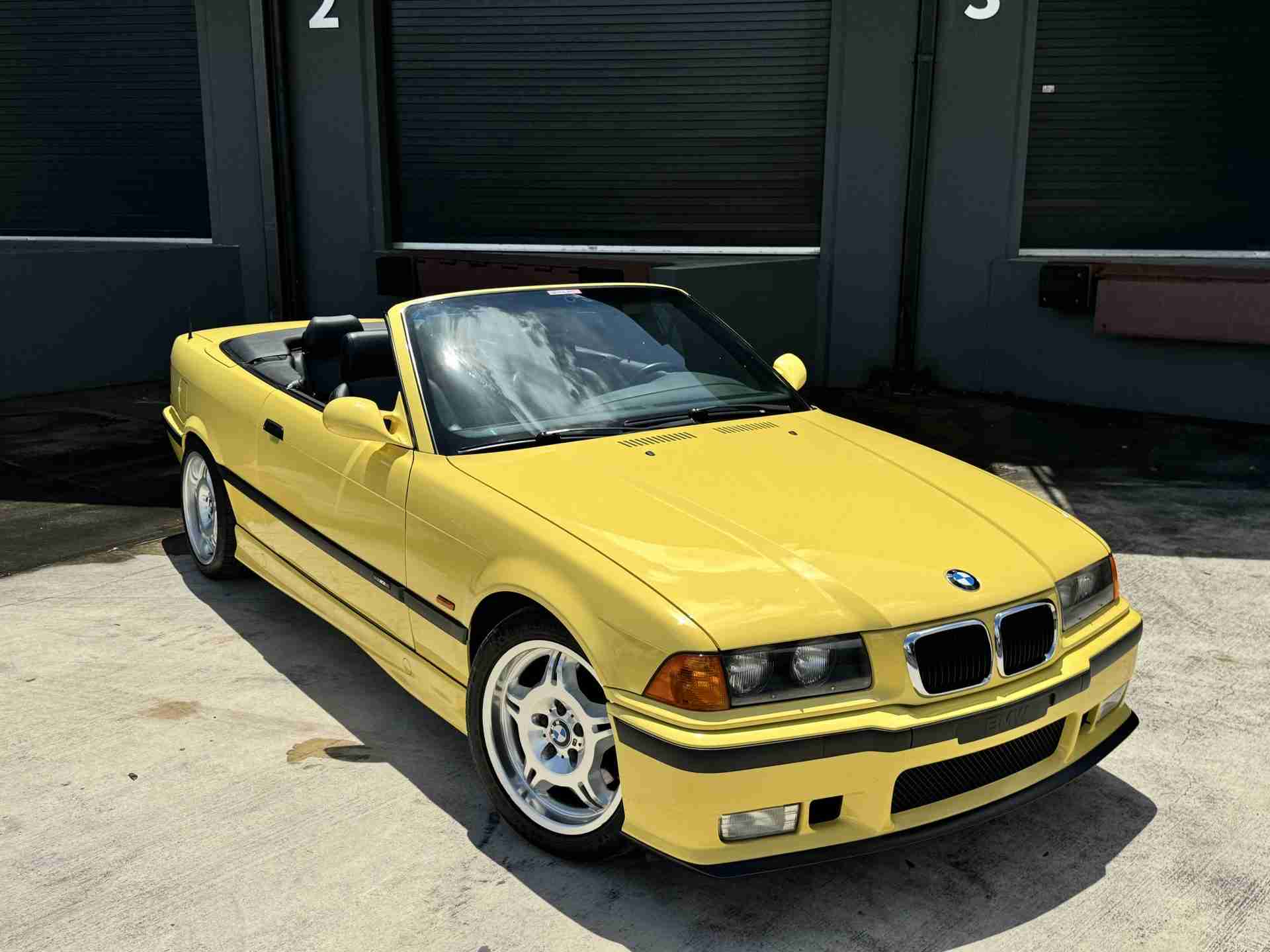 1999 BMW M3 E36 Convertible Rare Dakar Yellow – Only 62K Miles – OEM HARDTOP – 4 Keys – Documented Service full