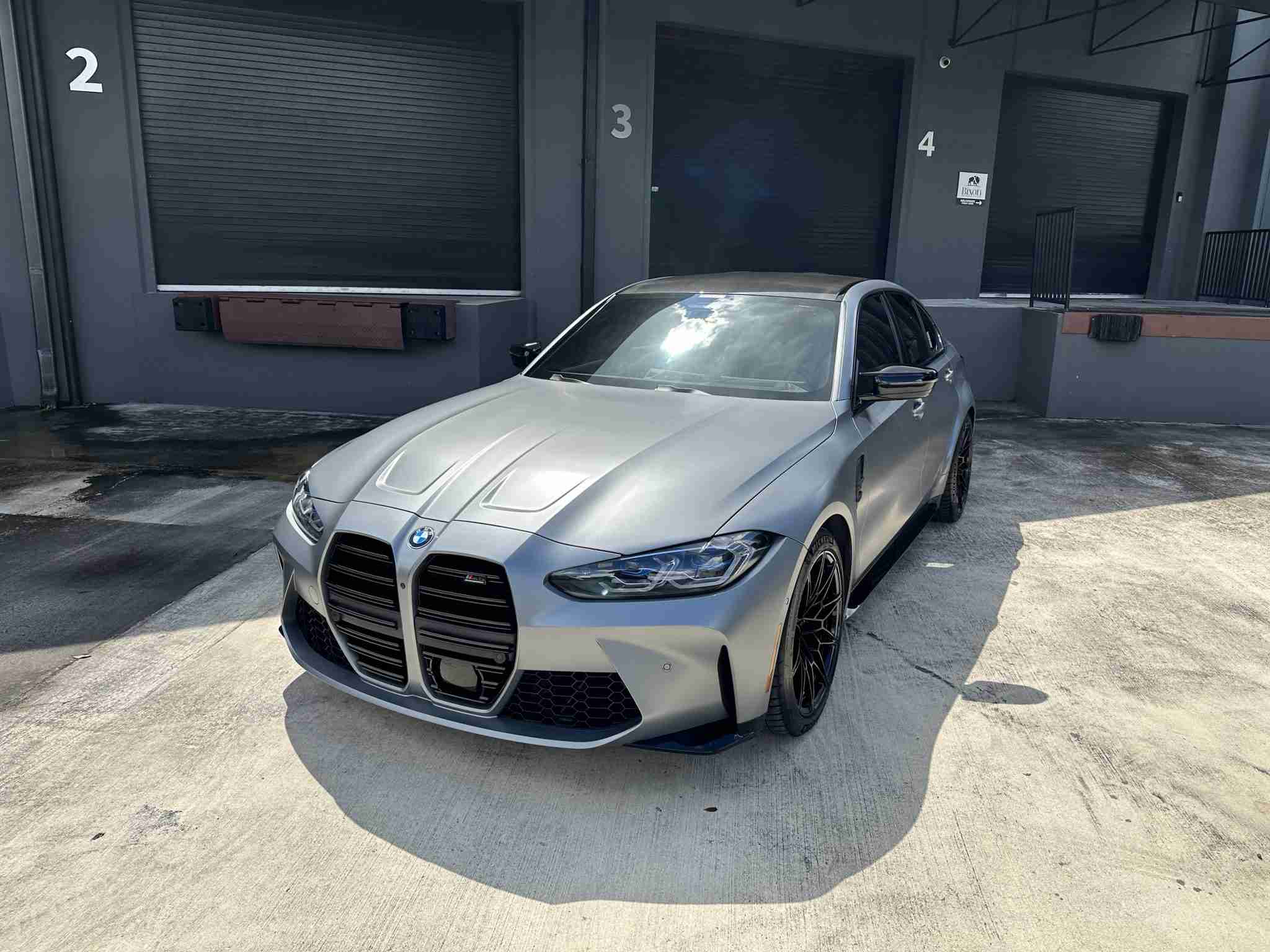 2024 BMW M3 Competition Frozen Pure Grey Metallic full