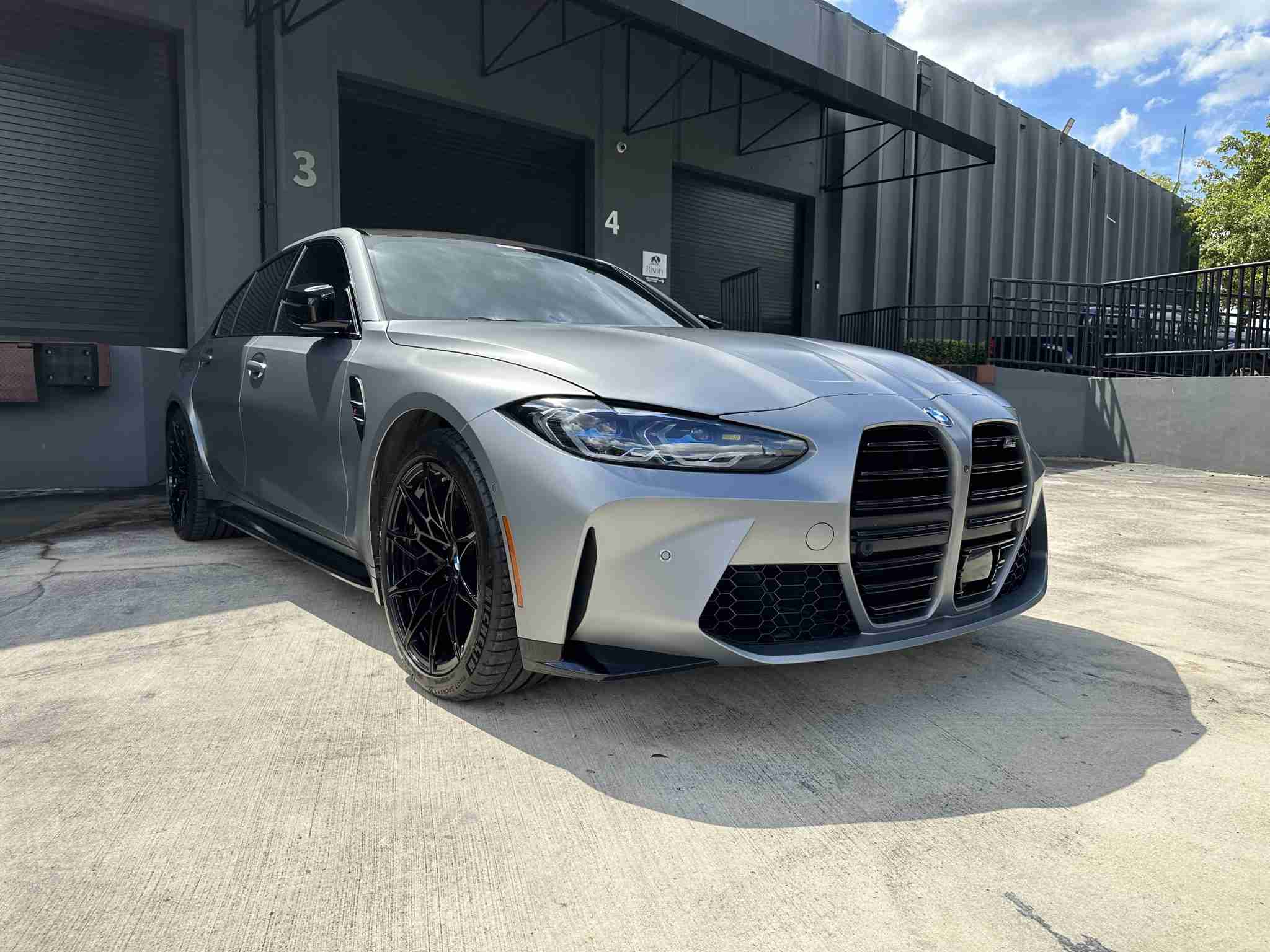 2024 BMW M3 Competition Frozen Pure Grey Metallic full