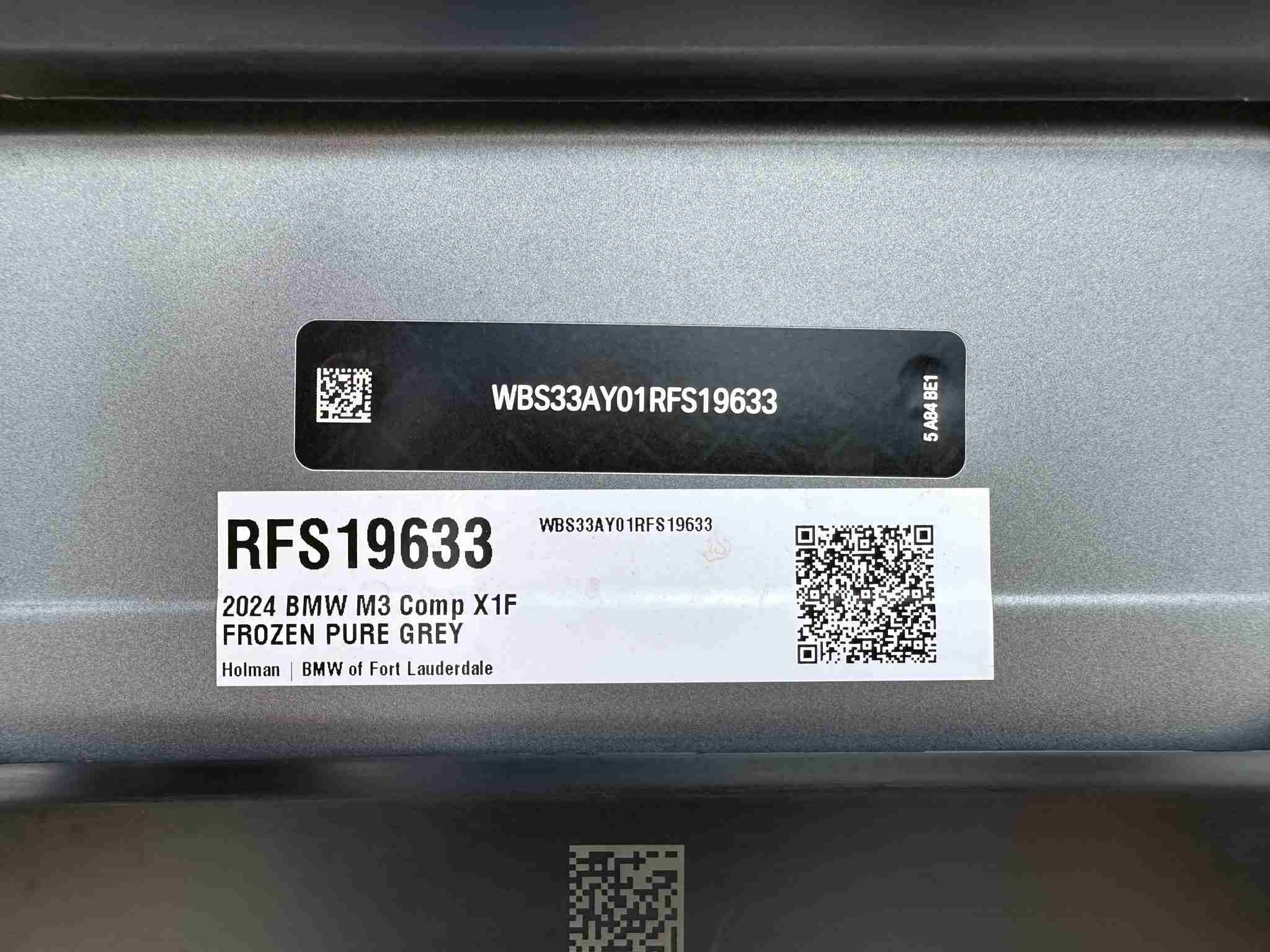 2024 BMW M3 Competition Frozen Pure Grey Metallic full