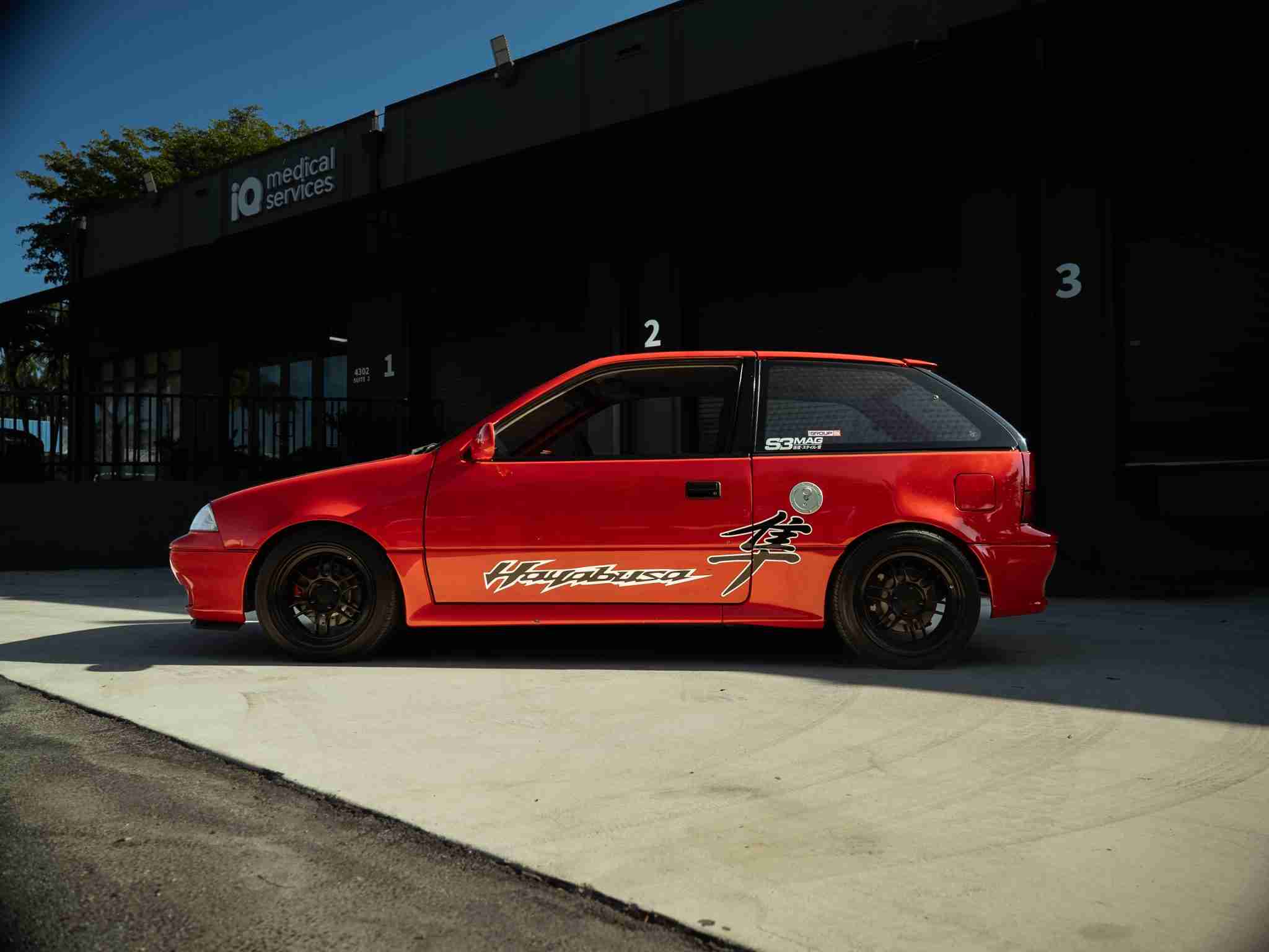 1989 Suzuki Swift GTI Custom Hyabusa Swap – 197 Horsepower – Rear Wheel Drive – 6 Speed Sequential full
