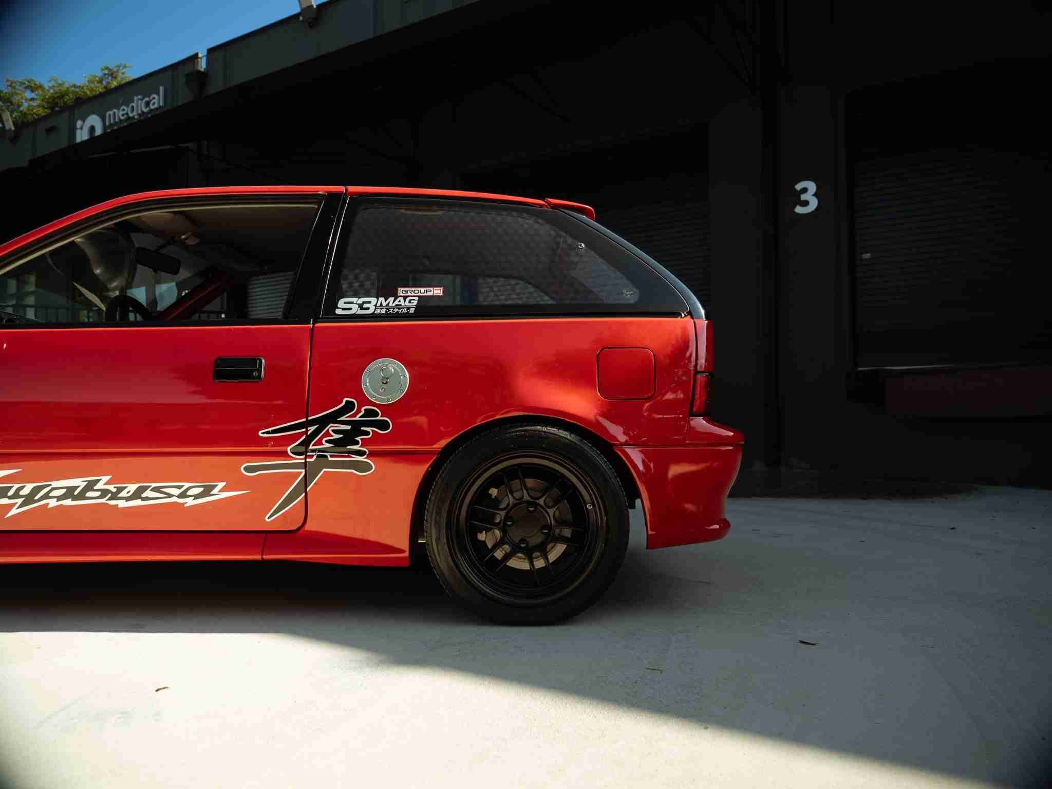 1989 Suzuki Swift GTI Custom Hyabusa Swap – 197 Horsepower – Rear Wheel Drive – 6 Speed Sequential full