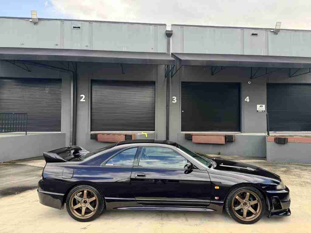1995 Nissan GT-R Skyline R33 Nismo 400R Aero – Volk Racing TE37 Wheels – Midnight Purple – Brembo Brakes -FBO full