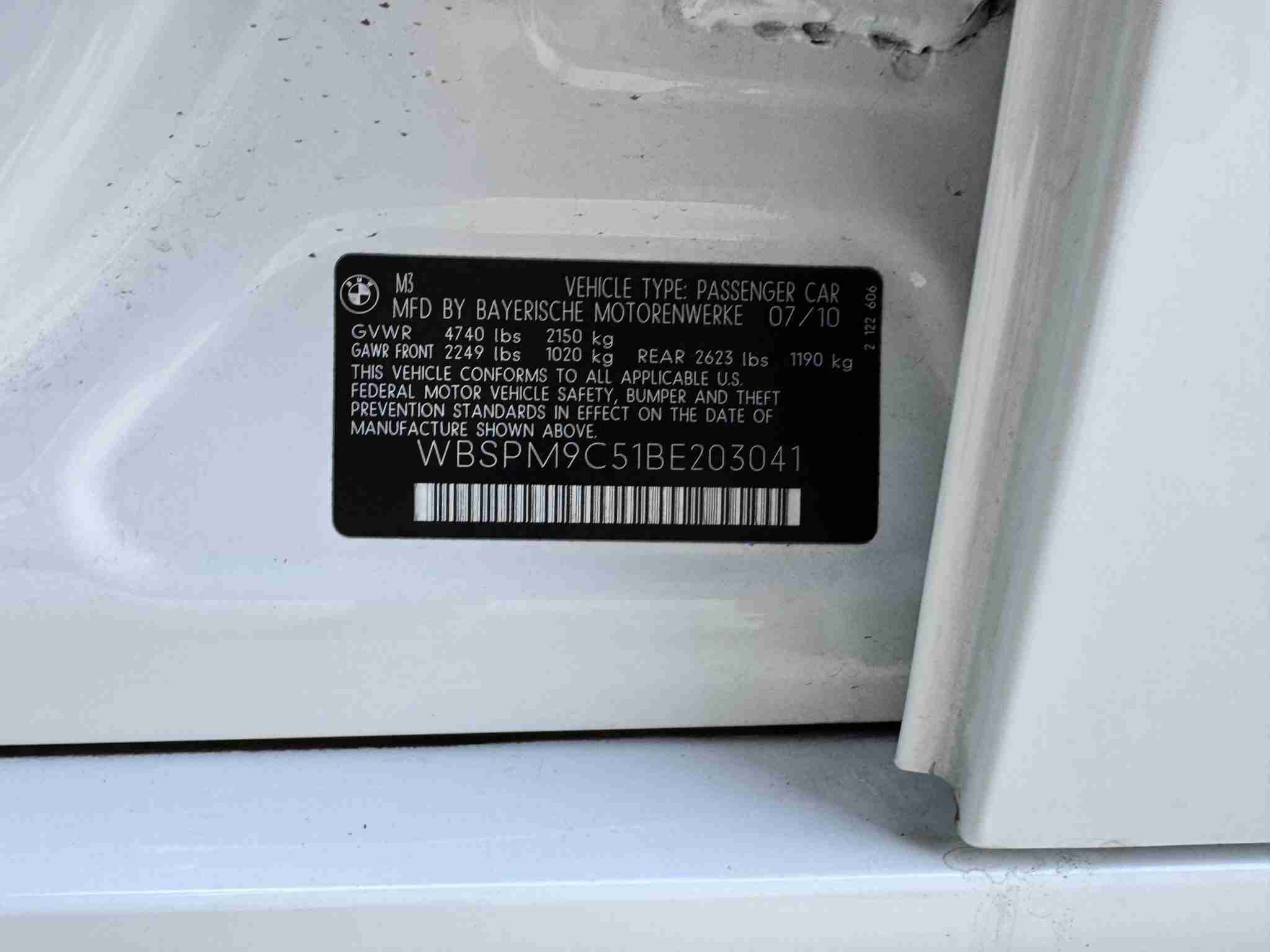 2011 BMW M3 E90 Single Hump Alpine White – 1 Owner – California Car – Original Paint – DCT – $12k In Service full