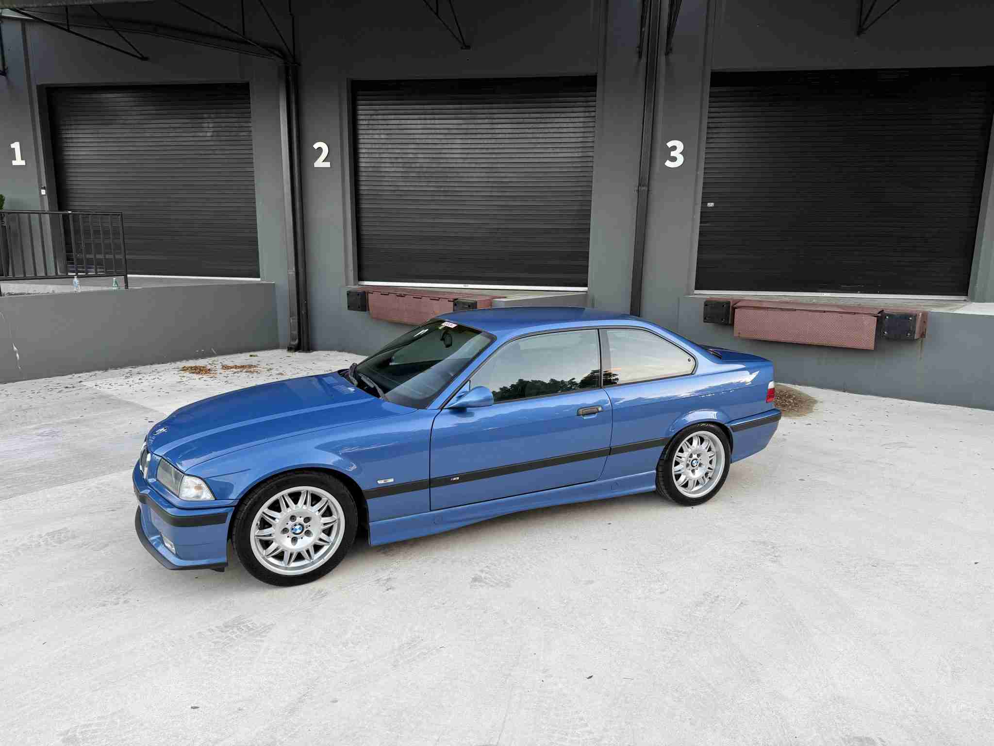 1997 BMW E36 M3 Estoril Blue – Euro Spec – Sunroof Delete – M Cross Rain interior – 80k Miles full