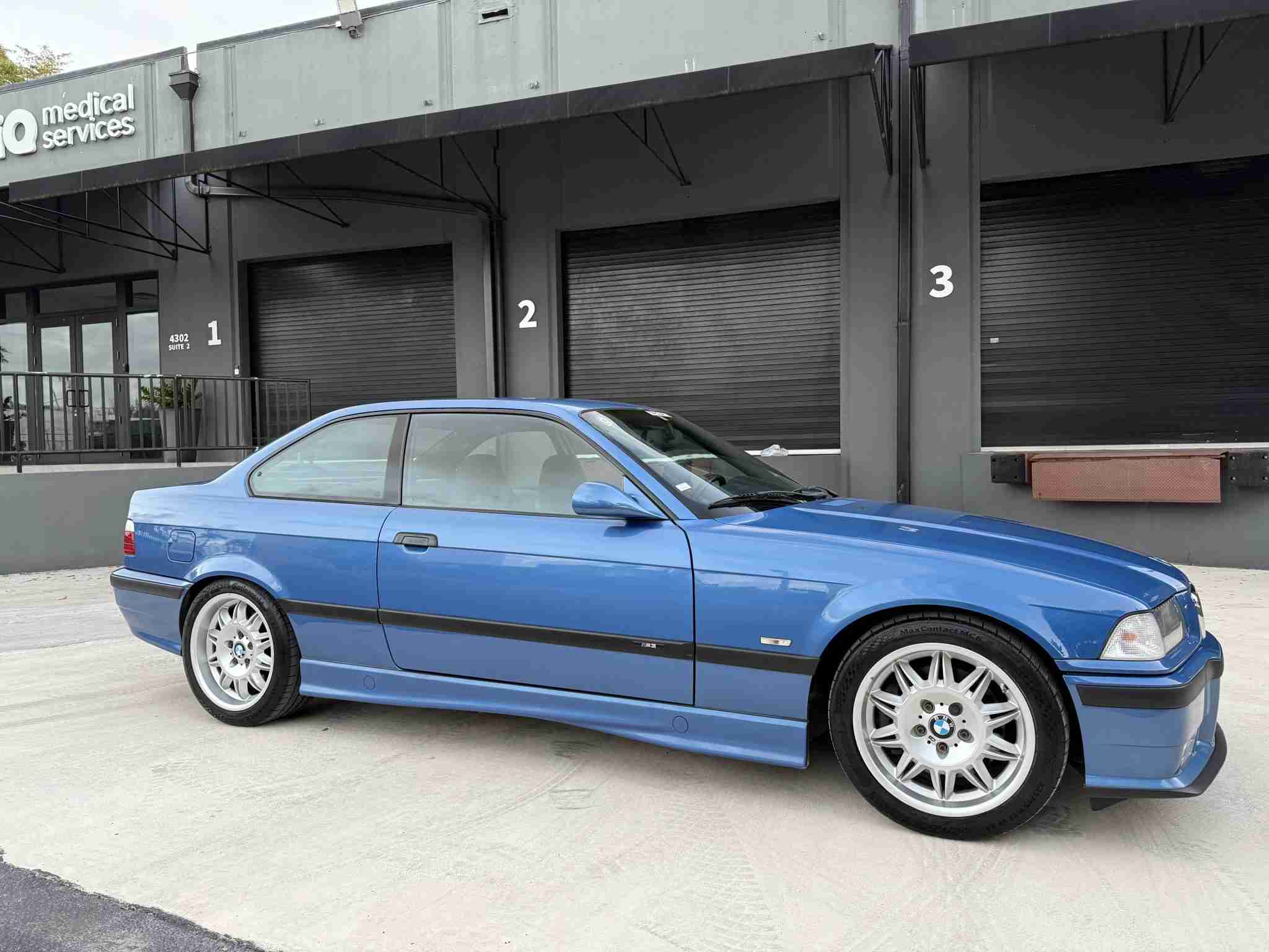 1997 BMW E36 M3 Estoril Blue – Euro Spec – Sunroof Delete – M Cross Rain interior – 80k Miles full
