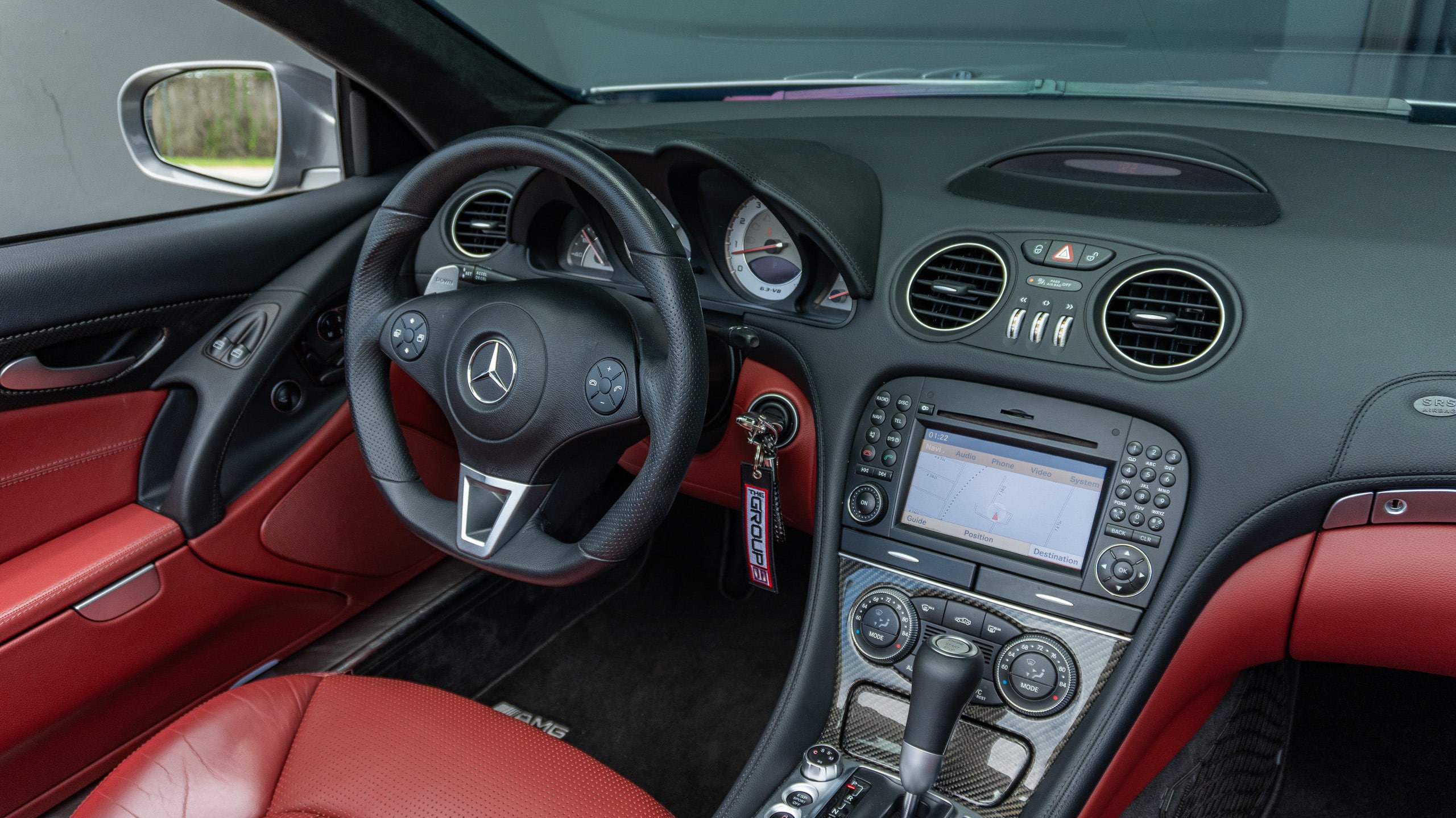 2009 Mercedes Benz SL 63 AMG R230 – P30 Perfomance Package – 19K Miles – Red Interior full