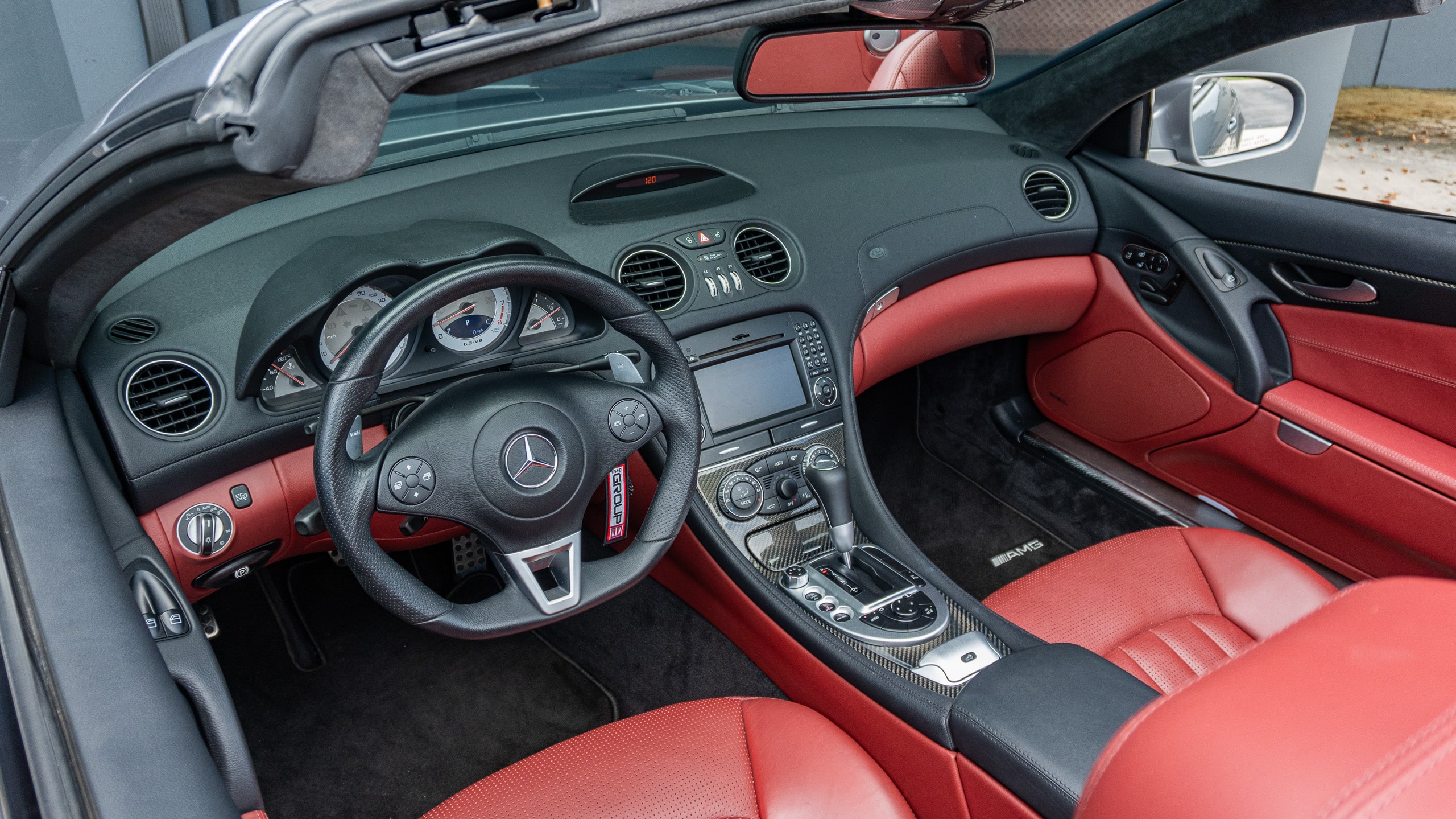 2009 Mercedes Benz SL 63 AMG R230 – P30 Perfomance Package – 19K Miles – Red Interior full