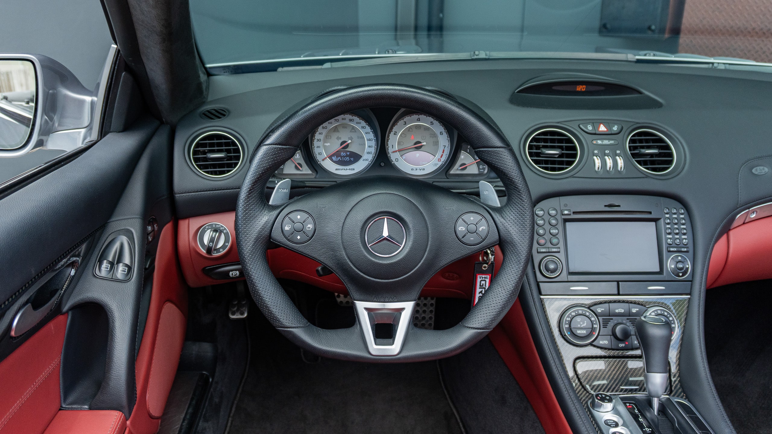 2009 Mercedes Benz SL 63 AMG R230 – P30 Perfomance Package – 19K Miles – Red Interior full