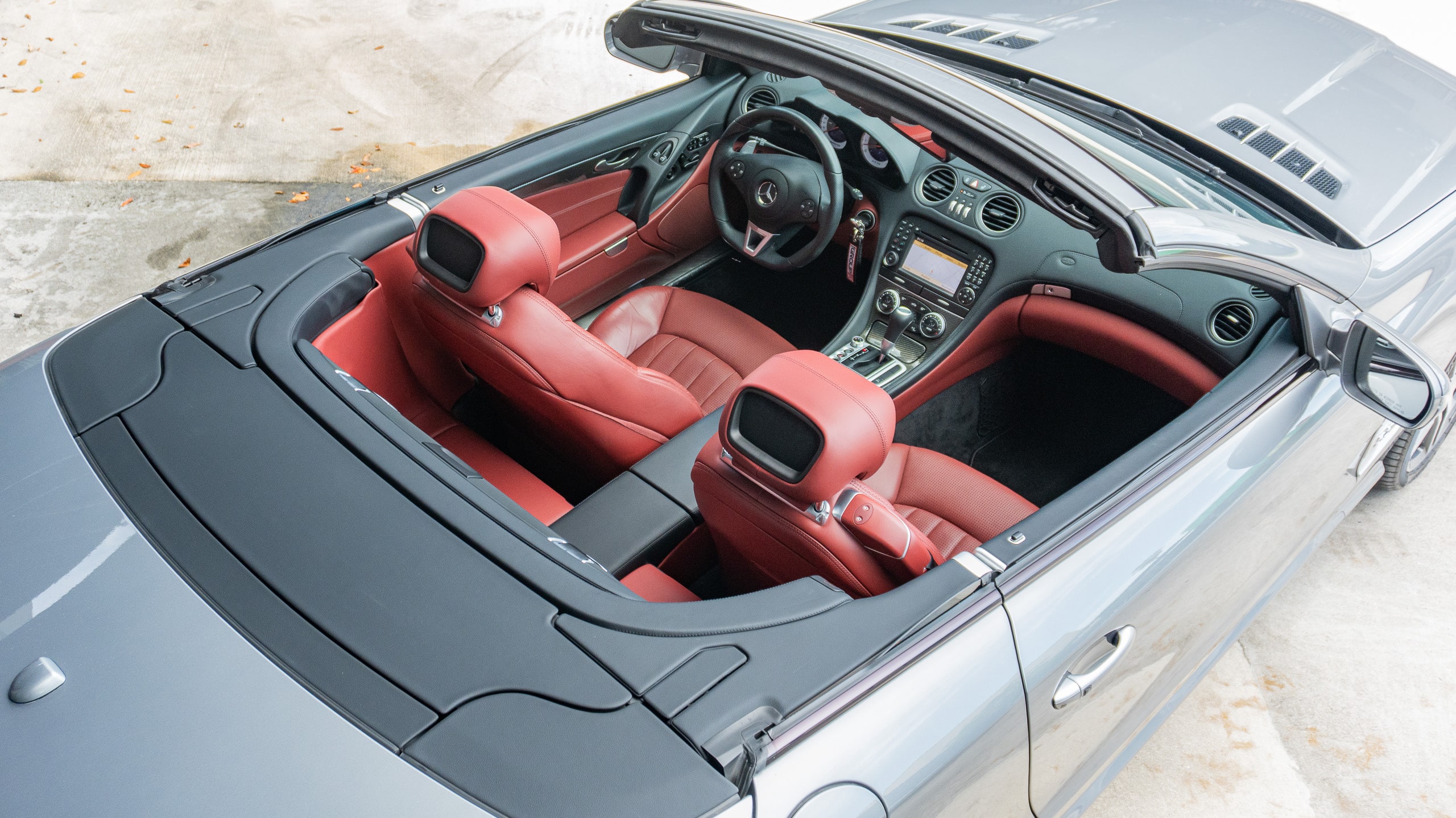 2009 Mercedes Benz SL 63 AMG R230 – P30 Perfomance Package – 19K Miles – Red Interior full