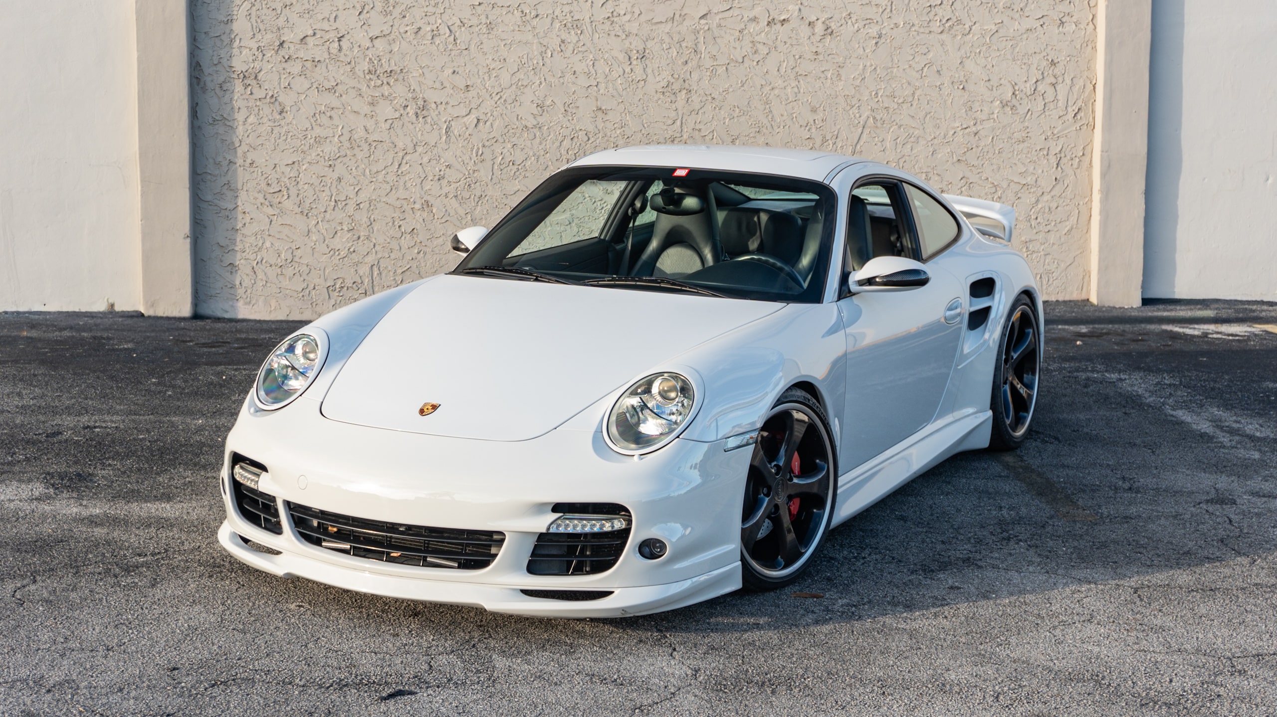 2007 Porsche 911 997.1 TURBO 6 Speed Manual White/Blue 33k Miles – TECHART aero – Original Paint full
