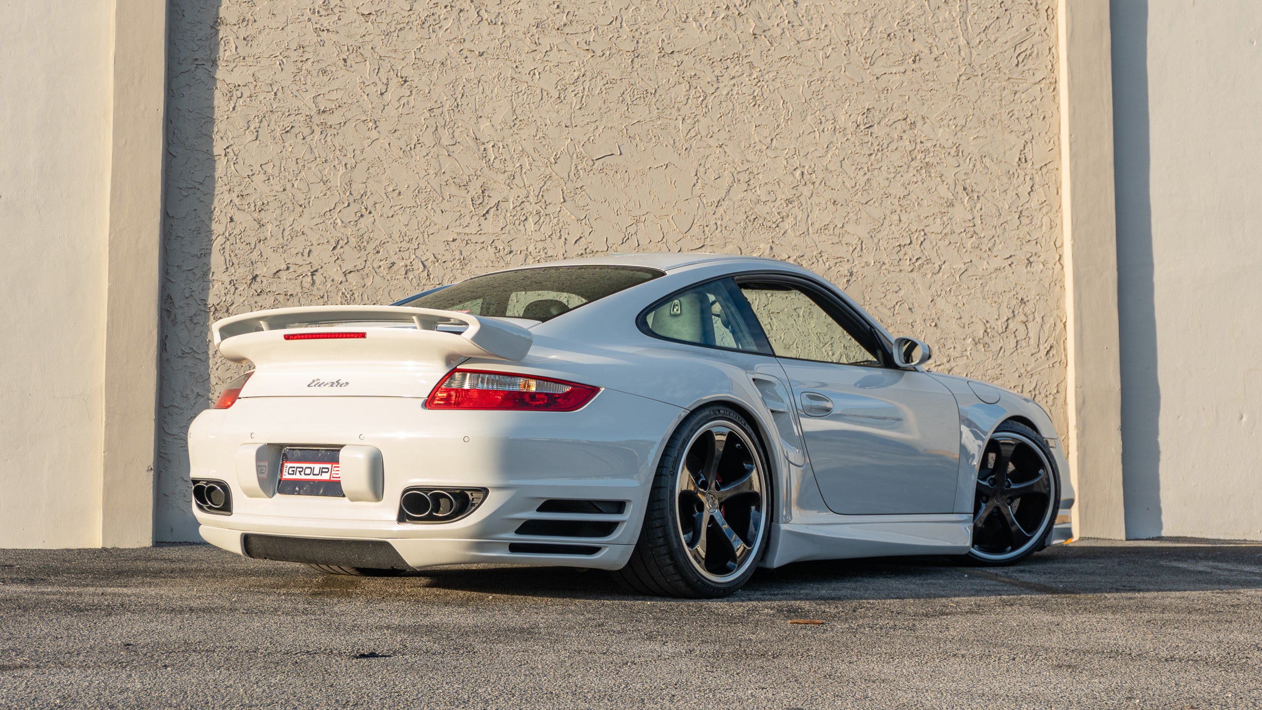 2007 Porsche 911 997.1 TURBO 6 Speed Manual White/Blue 33k Miles – TECHART aero – Original Paint full