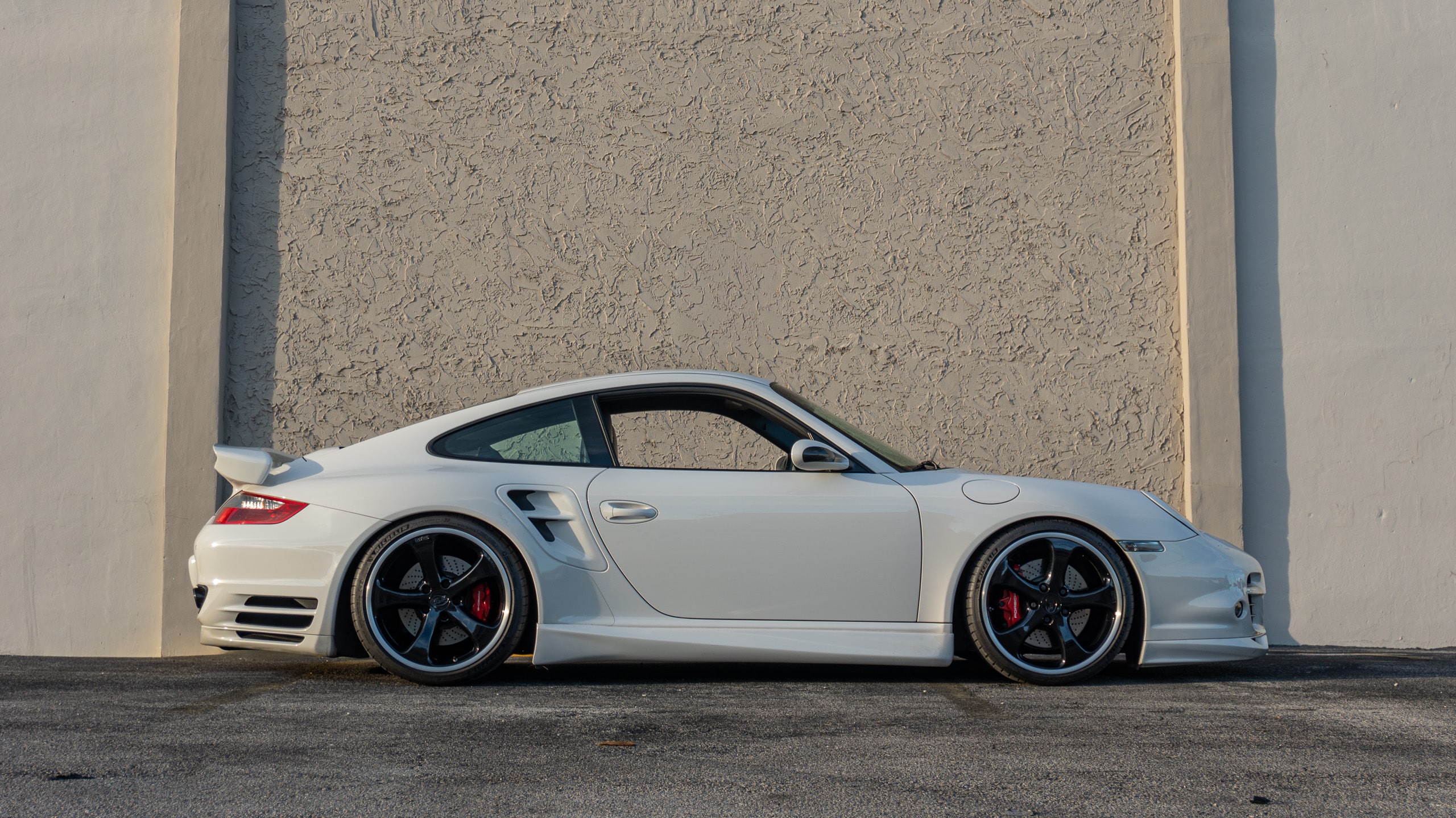 2007 Porsche 911 997.1 TURBO 6 Speed Manual White/Blue 33k Miles – TECHART aero – Original Paint full