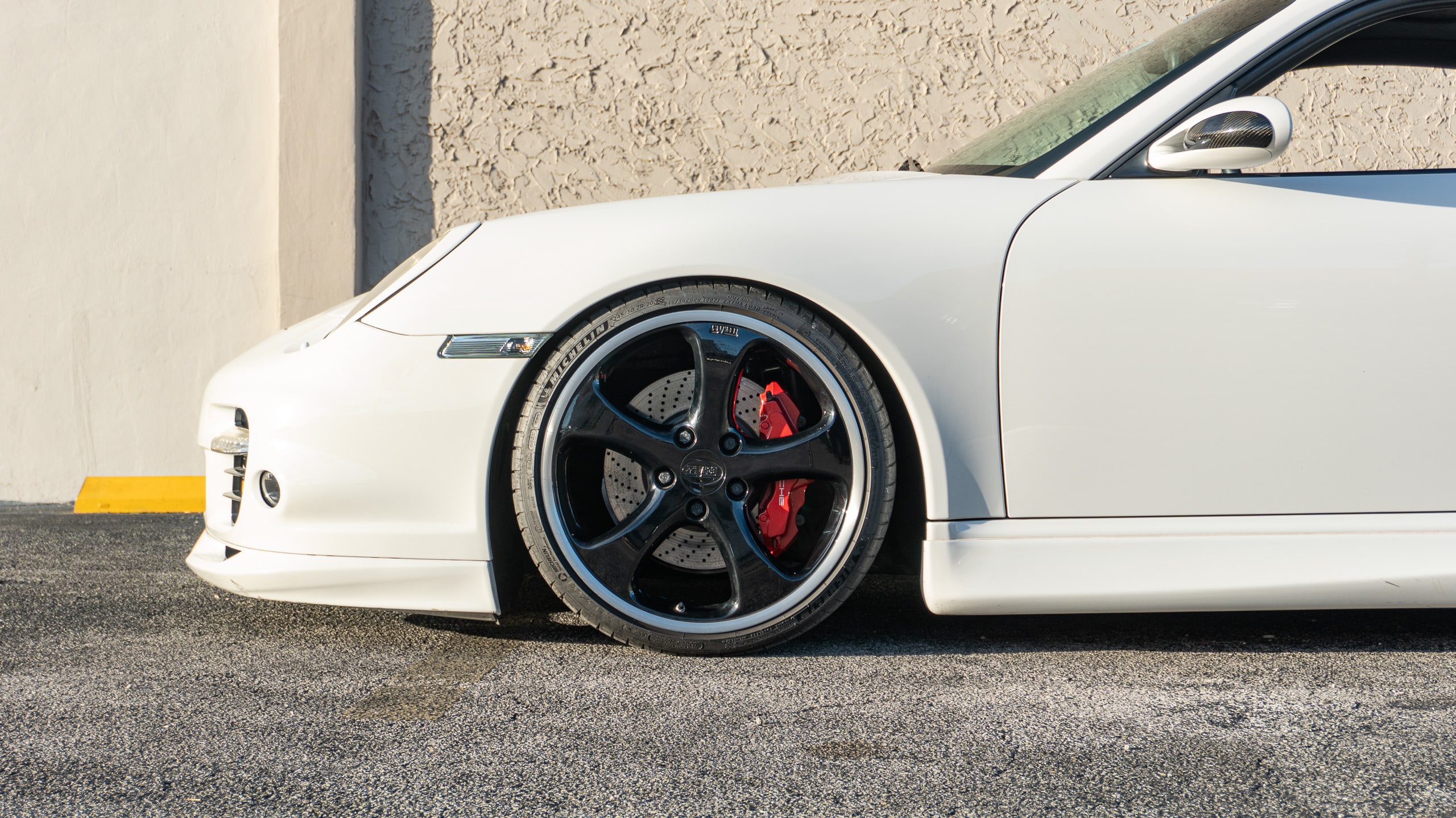 2007 Porsche 911 997.1 TURBO 6 Speed Manual White/Blue 33k Miles – TECHART aero – Original Paint full
