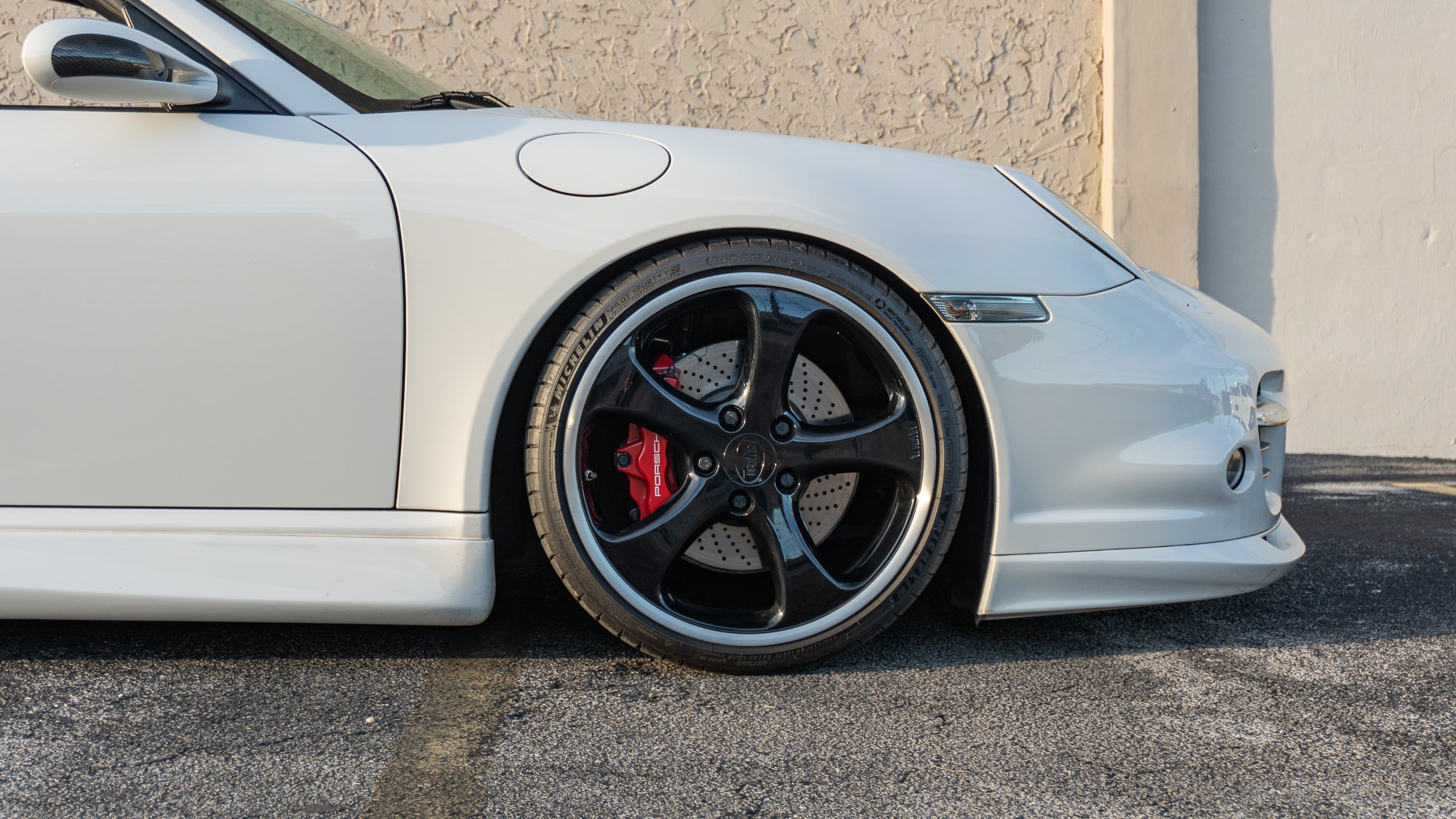 2007 Porsche 911 997.1 TURBO 6 Speed Manual White/Blue 33k Miles – TECHART aero – Original Paint full