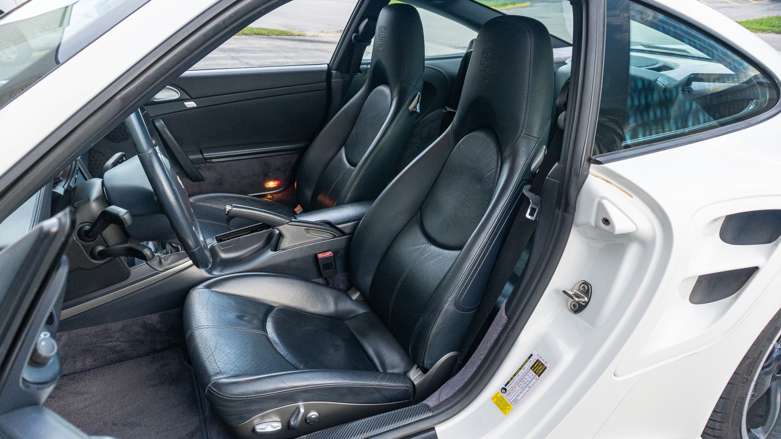 2007 Porsche 911 997.1 TURBO 6 Speed Manual White/Blue 33k Miles – TECHART aero – Original Paint full